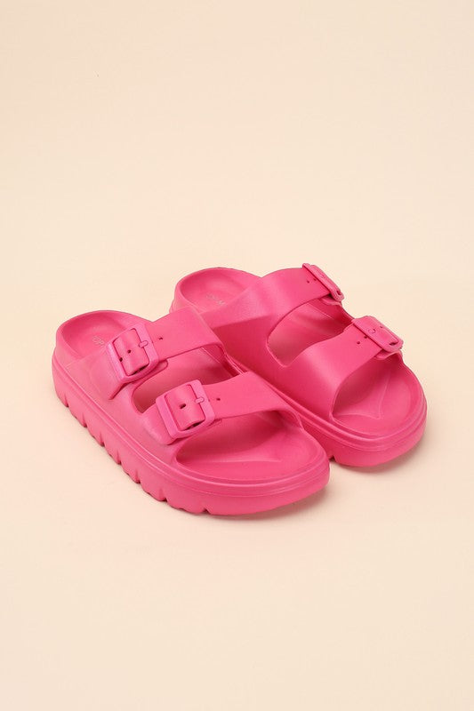 Buckle Strap Sandal Slides