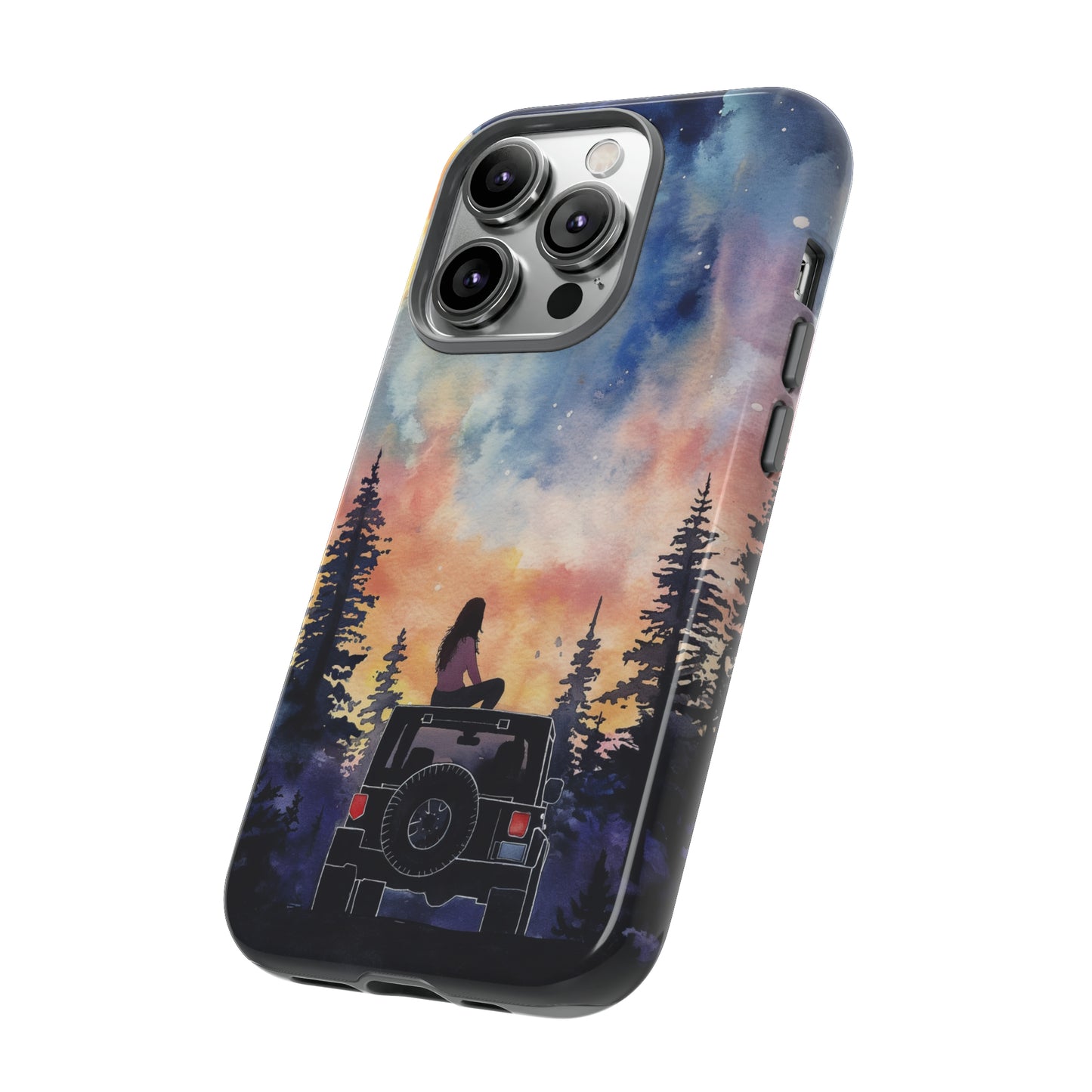 Truck-Girl Stargazer Watercolor Tough Phone Case