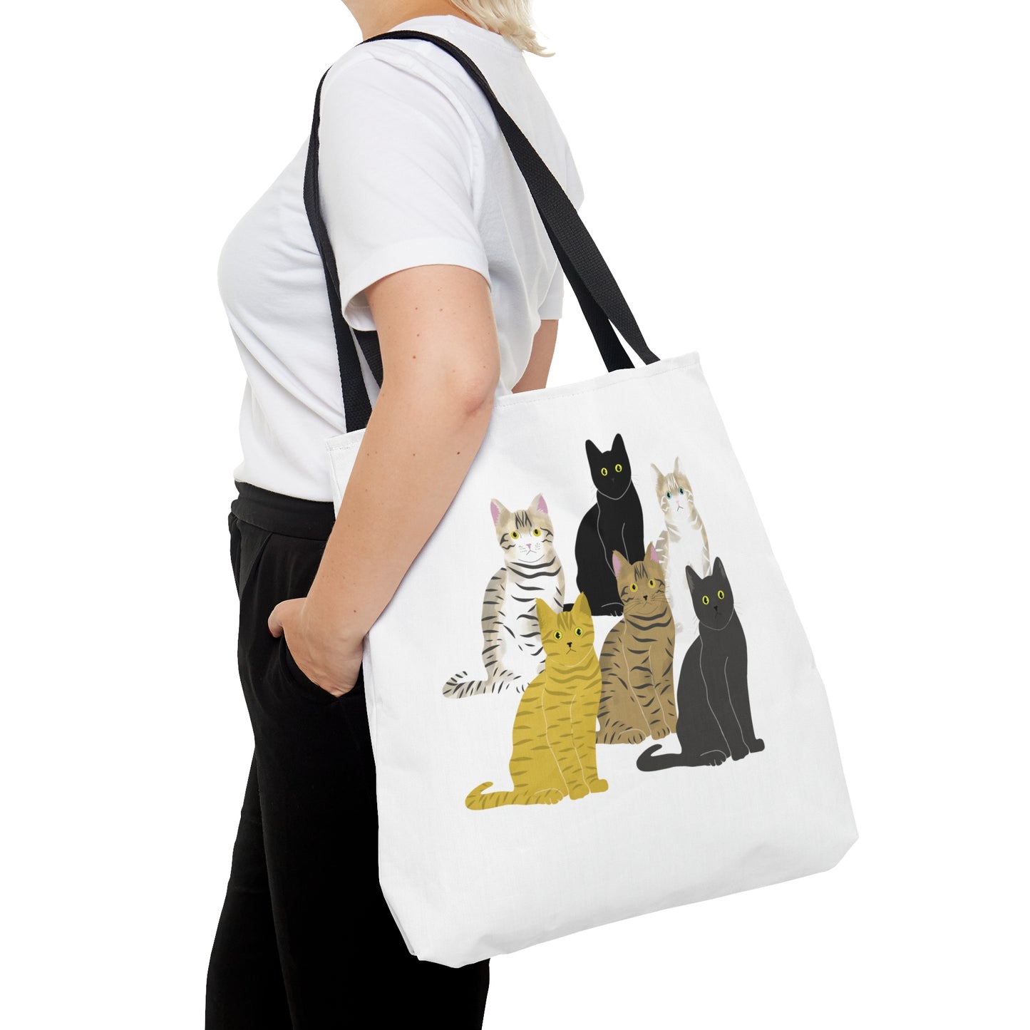 The Cats Crew Printed Art Tote Bag