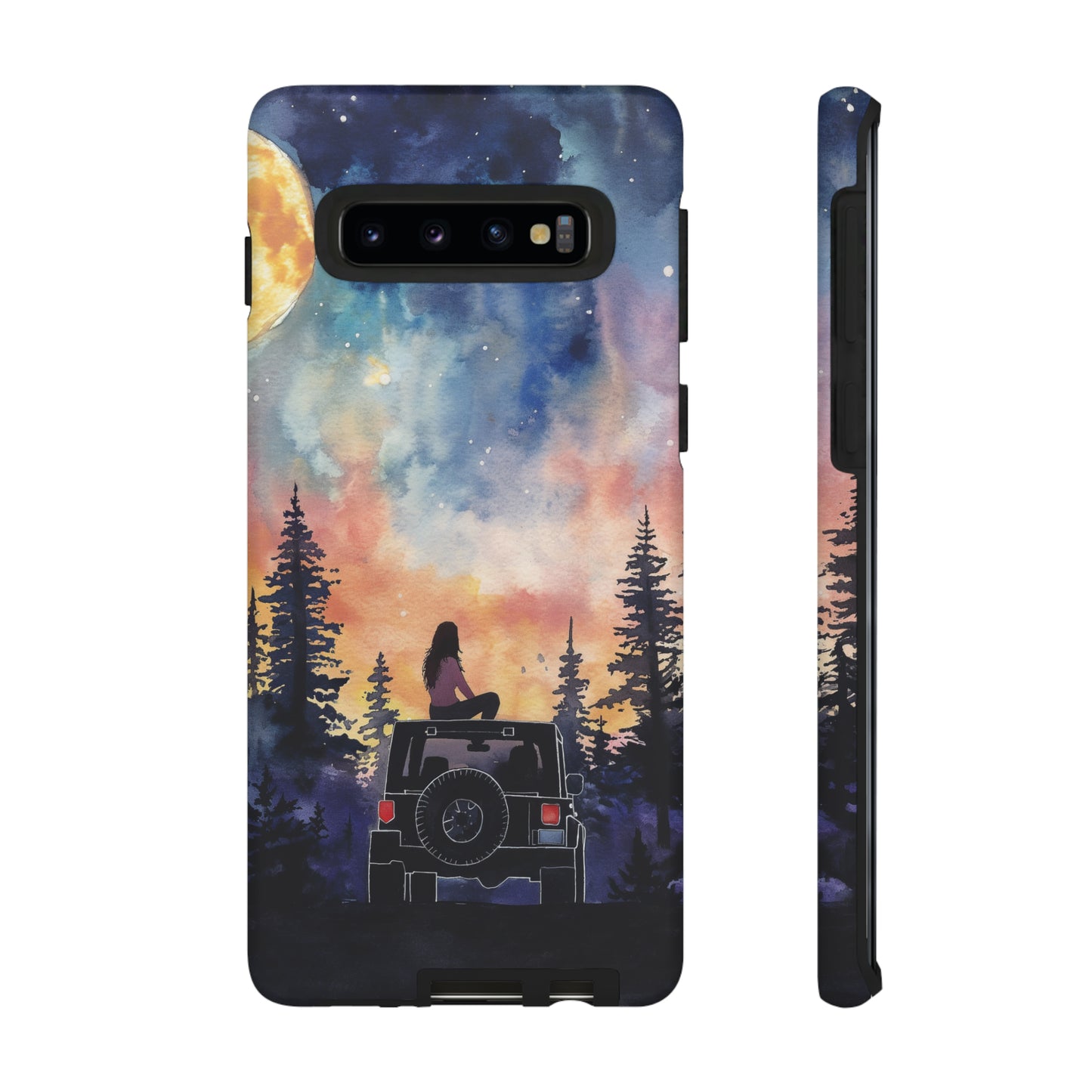 Truck-Girl Stargazer Watercolor Tough Phone Case