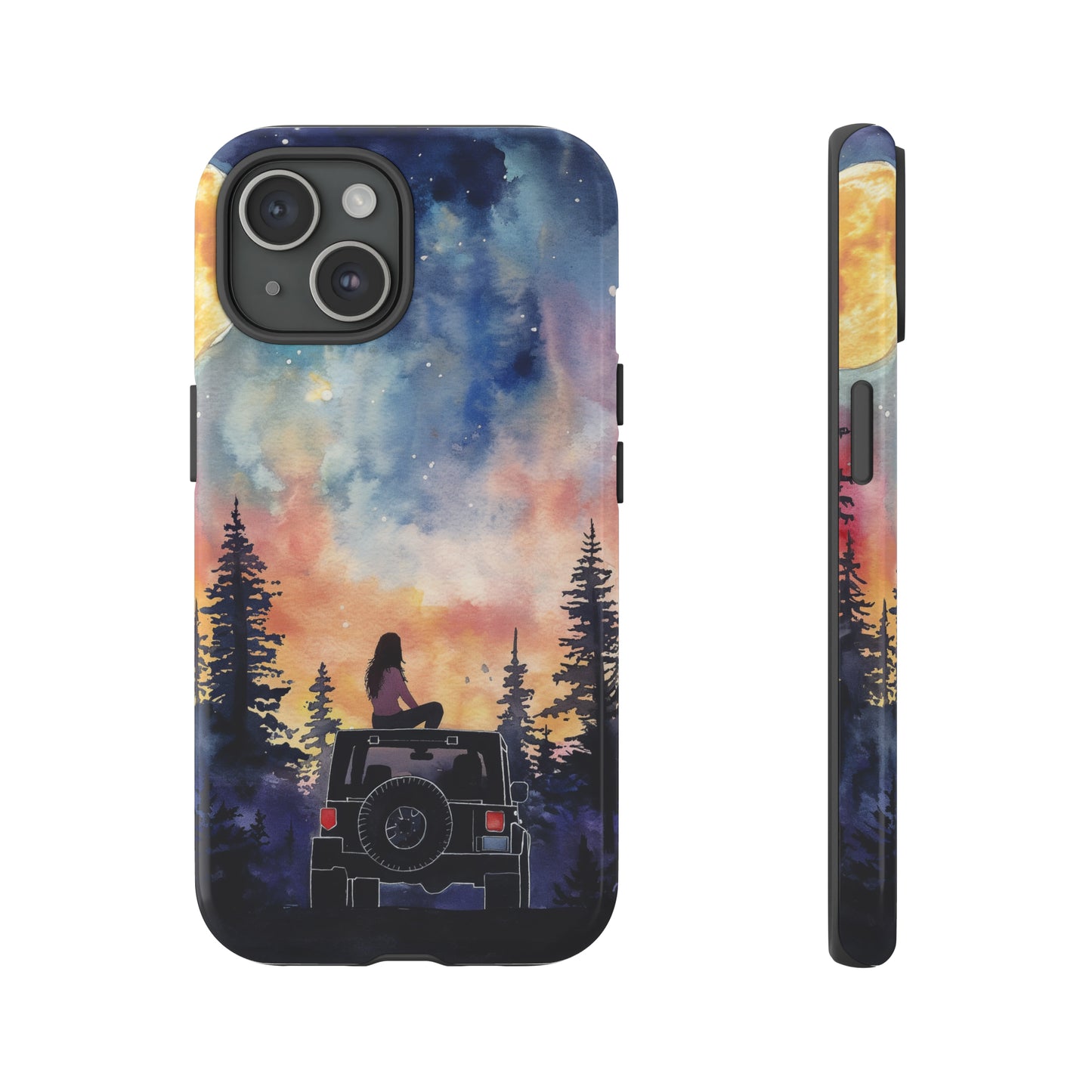 Truck-Girl Stargazer Watercolor Tough Phone Case