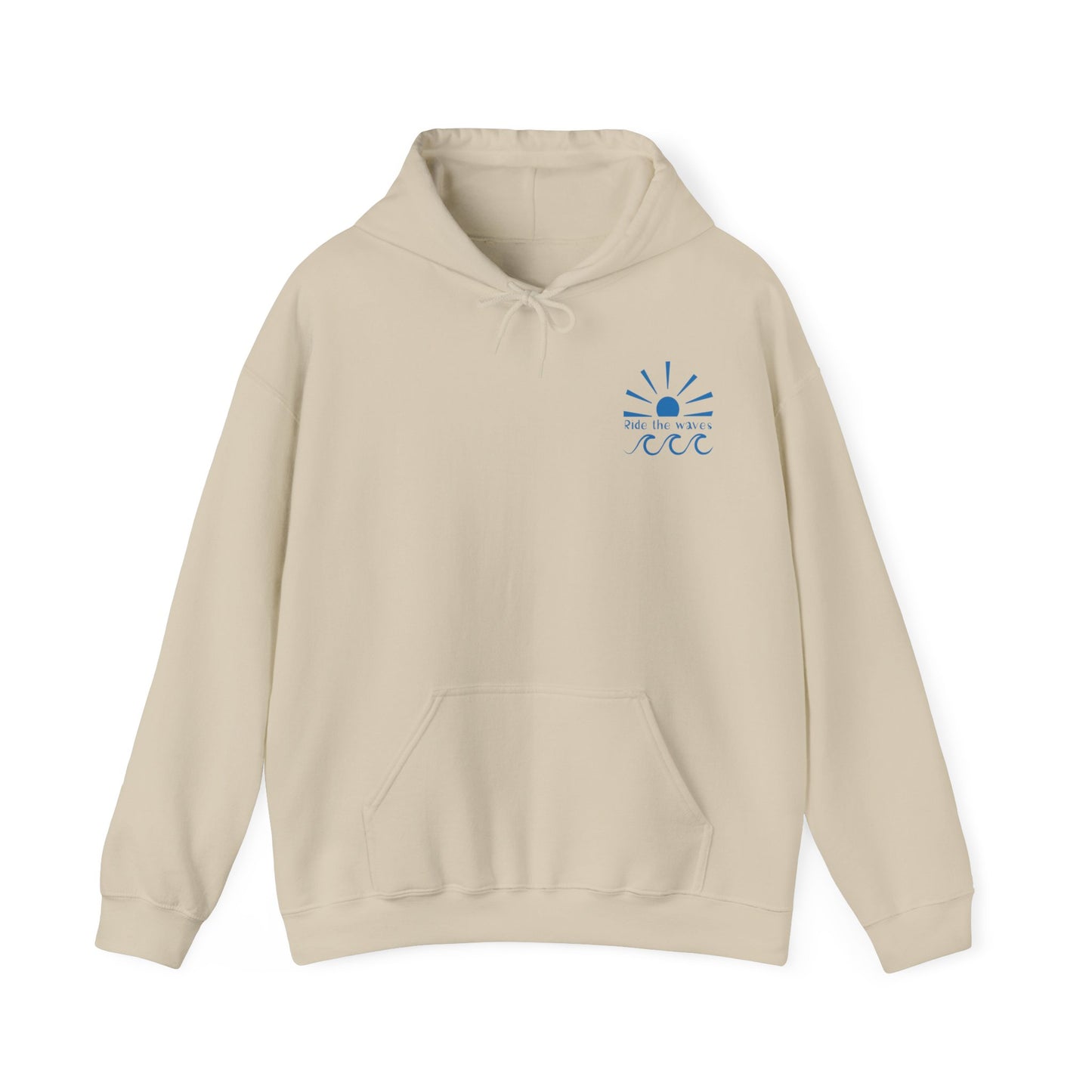 Ocean Blue Waves Unisex Hoodie Sweatshirt