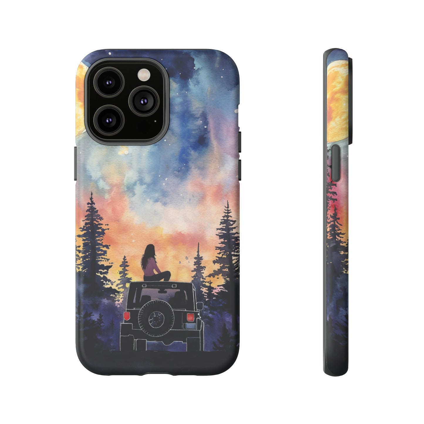 Truck-Girl Stargazer Watercolor Tough Phone Case