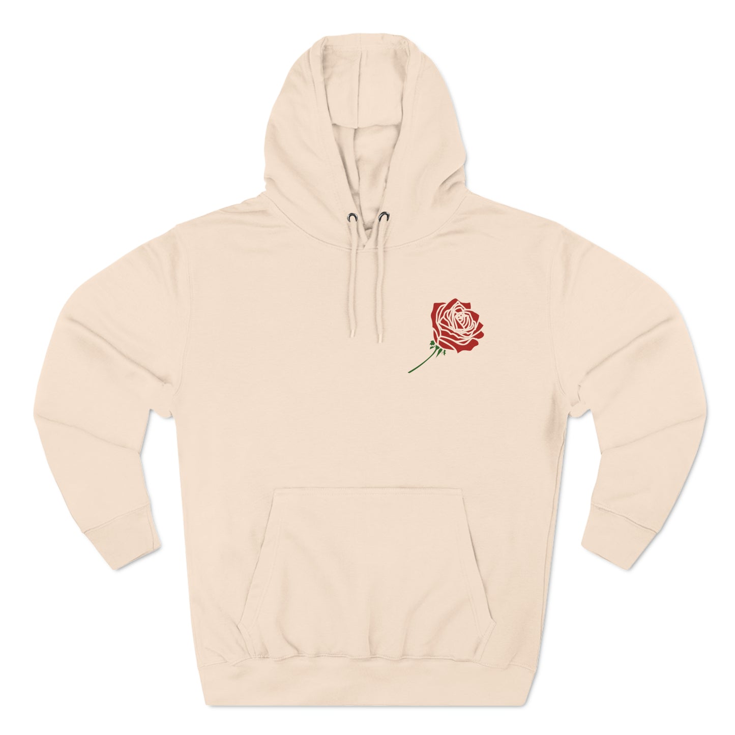 Red Rose Premium Pullover Hoodie