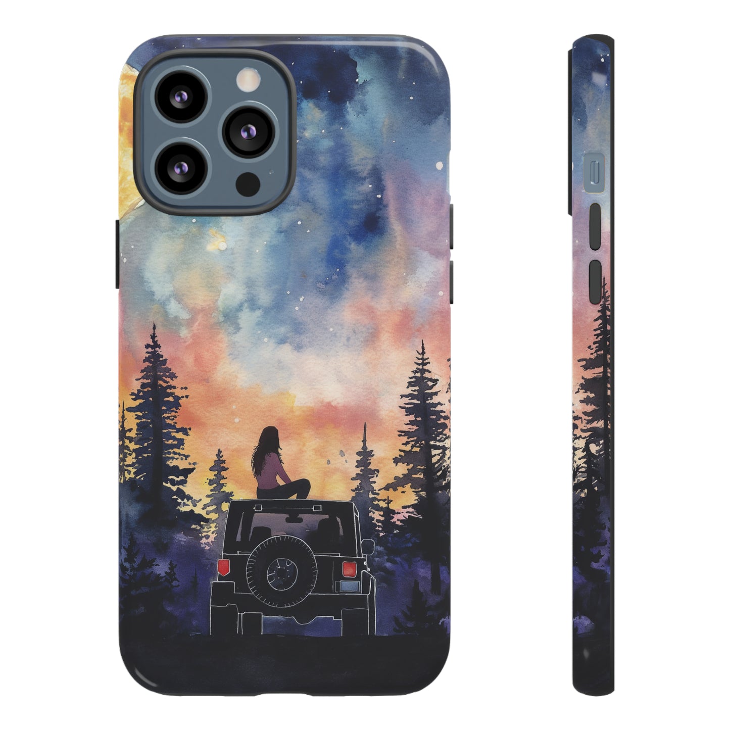 Truck-Girl Stargazer Watercolor Tough Phone Case