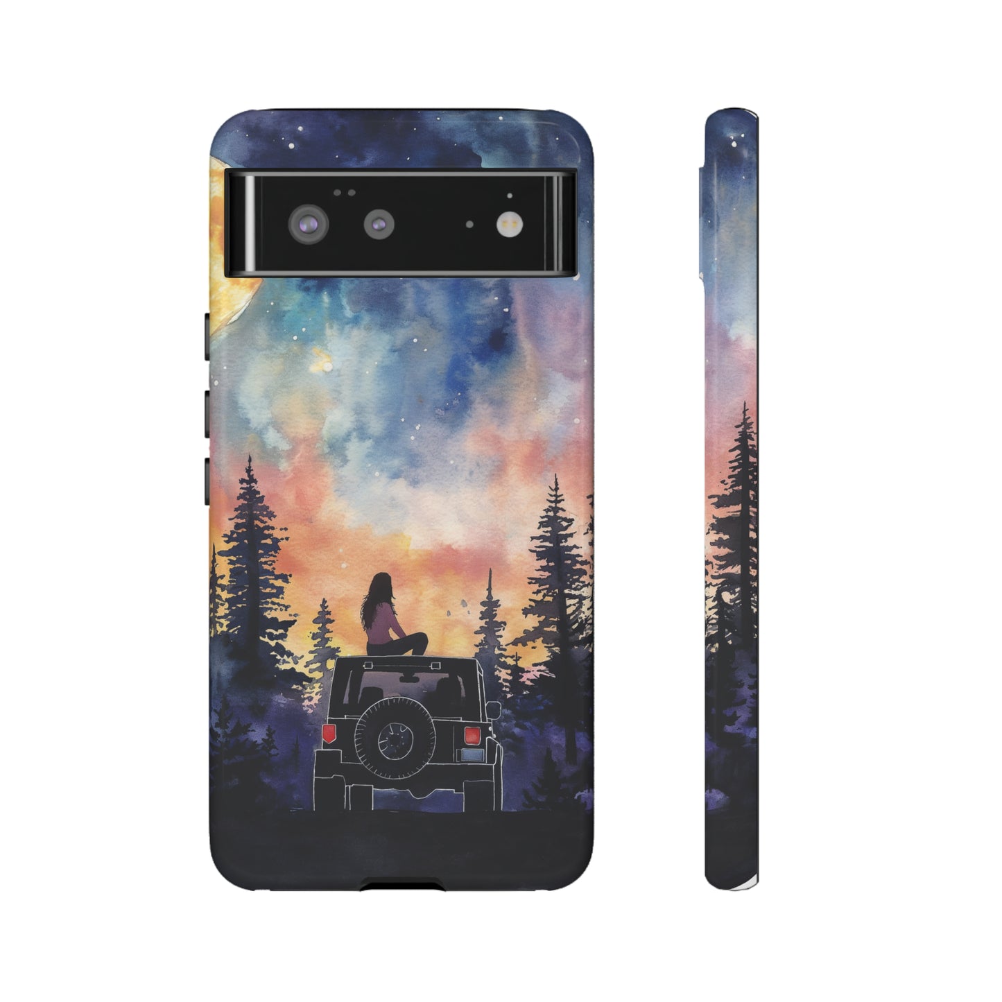 Truck-Girl Stargazer Watercolor Tough Phone Case