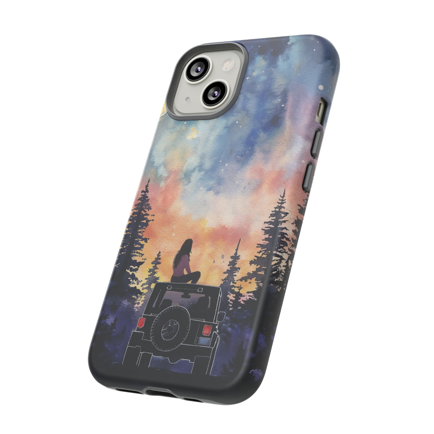 Truck-Girl Stargazer Watercolor Tough Phone Case