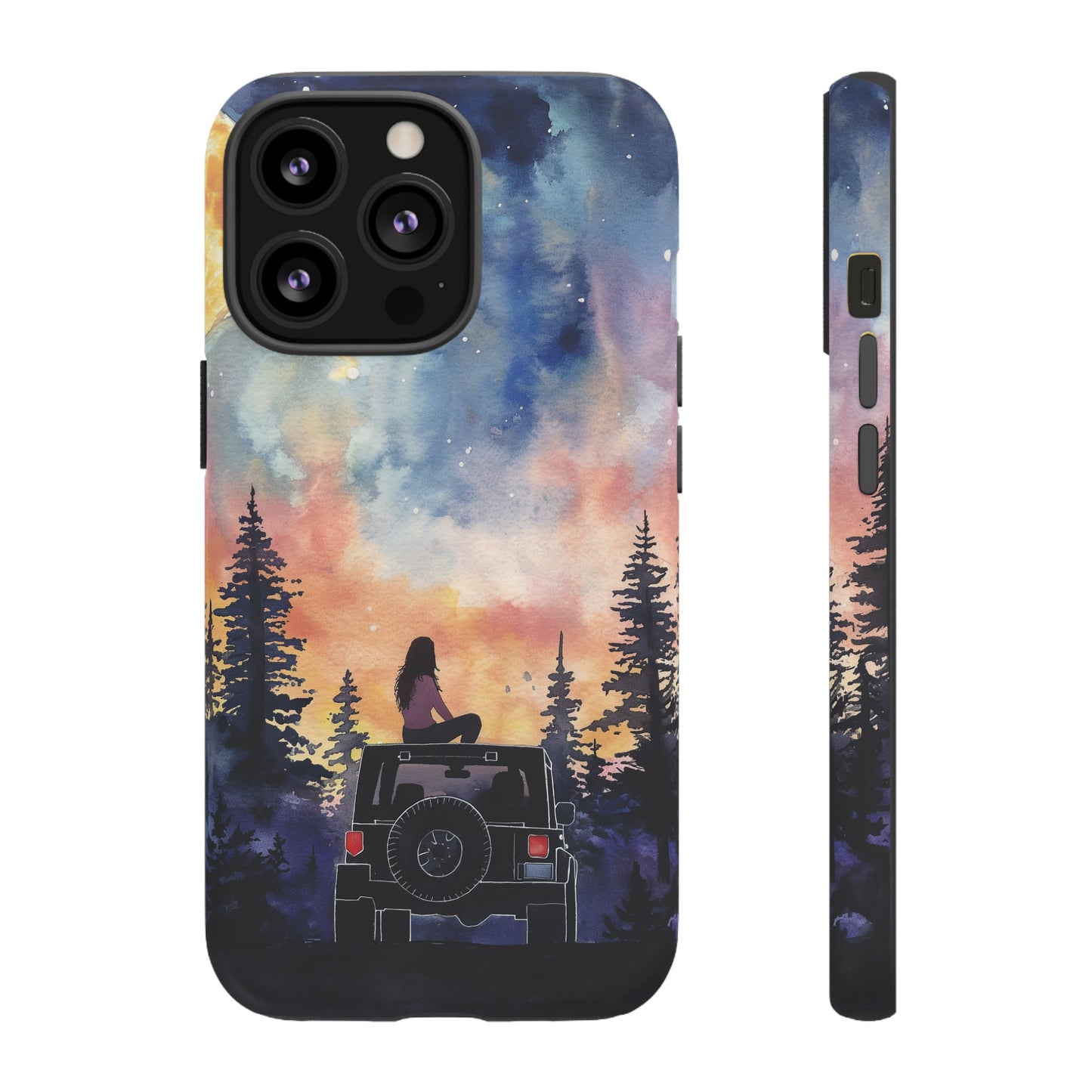 Truck-Girl Stargazer Watercolor Tough Phone Case