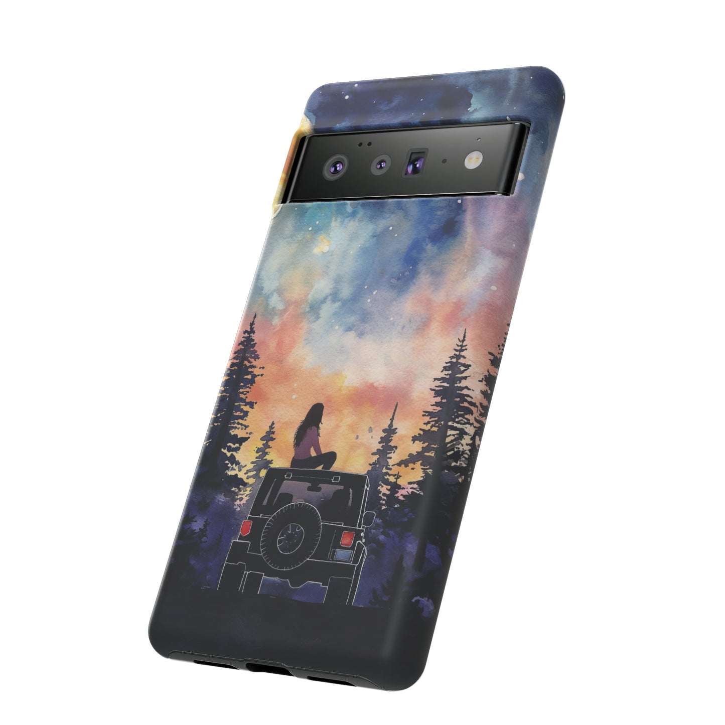 Truck-Girl Stargazer Watercolor Tough Phone Case