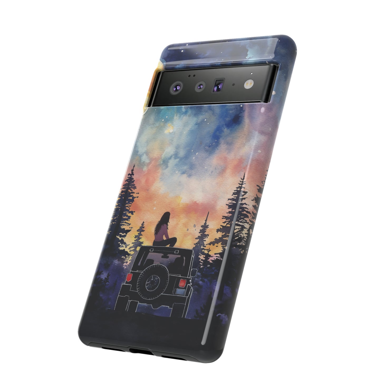 Truck-Girl Stargazer Watercolor Tough Phone Case