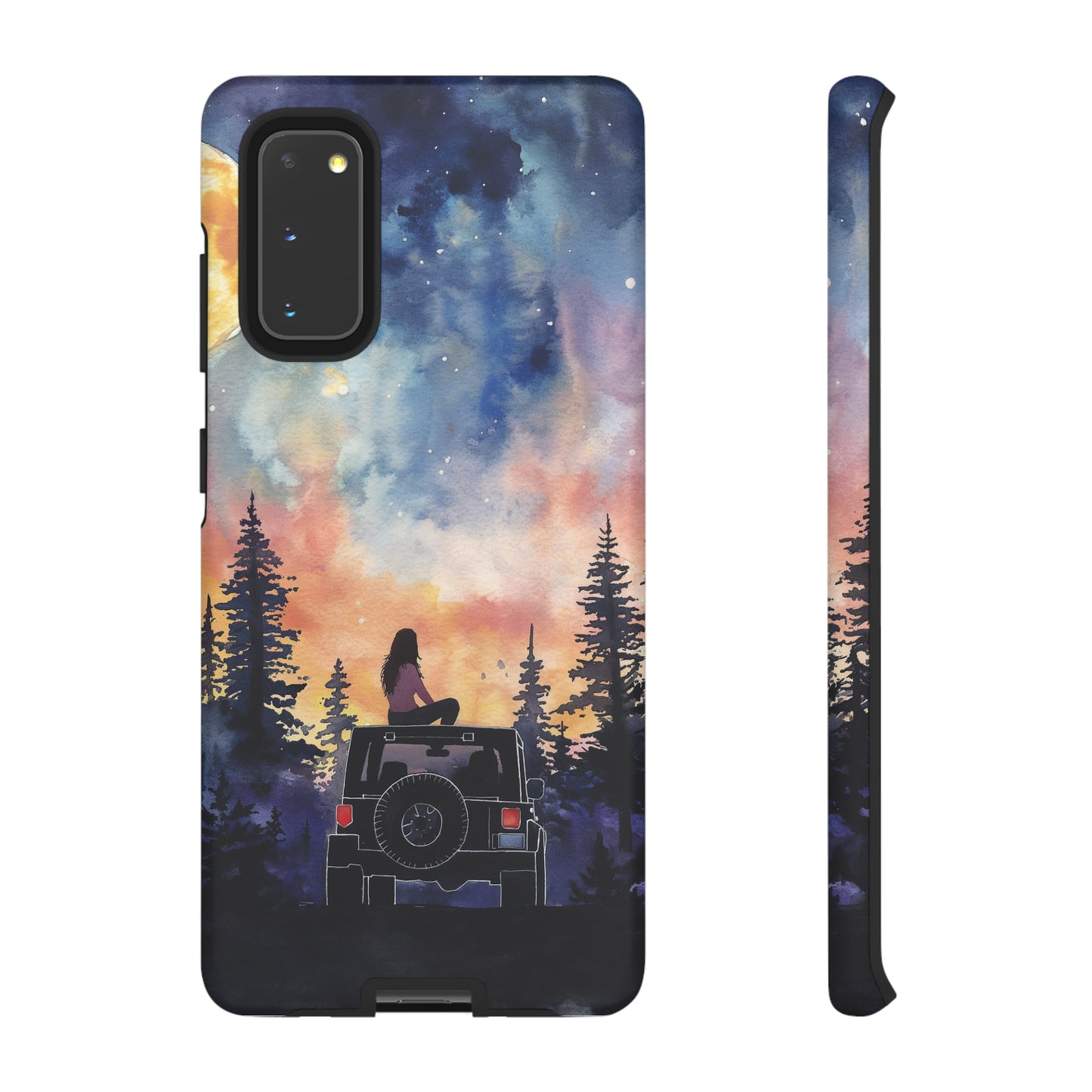 Truck-Girl Stargazer Watercolor Tough Phone Case