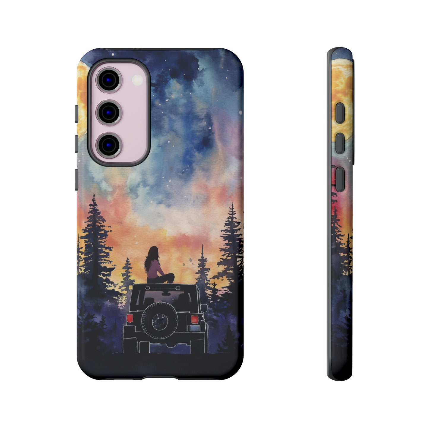 Truck-Girl Stargazer Watercolor Tough Phone Case