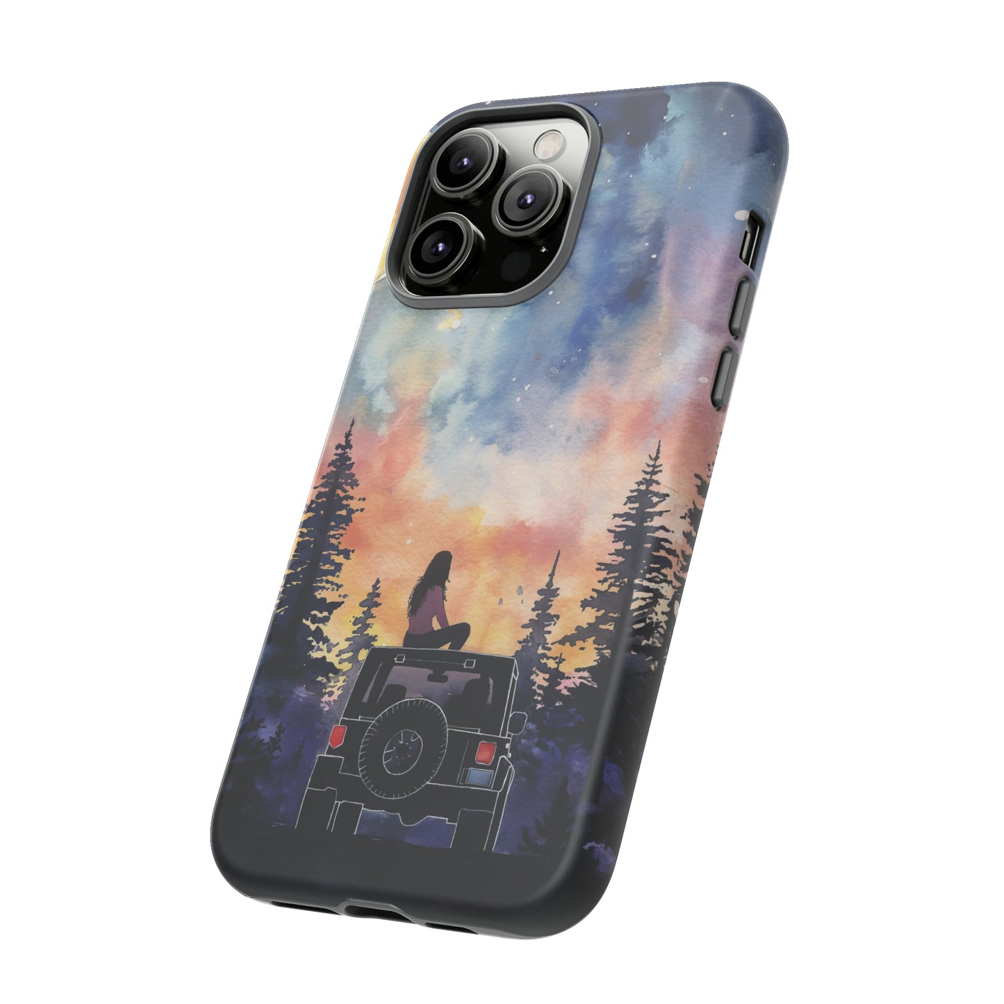 Truck-Girl Stargazer Watercolor Tough Phone Case