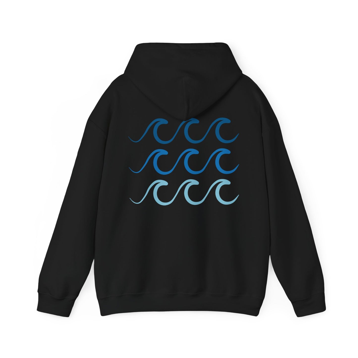 Ocean Blue Waves Unisex Hoodie Sweatshirt