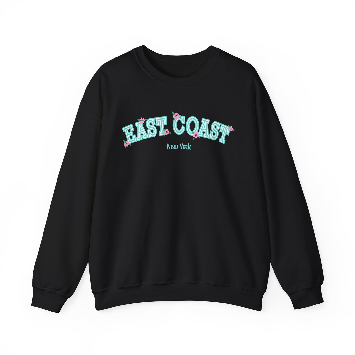 East Coast Crewneck Floral Varsity Sweatshirt