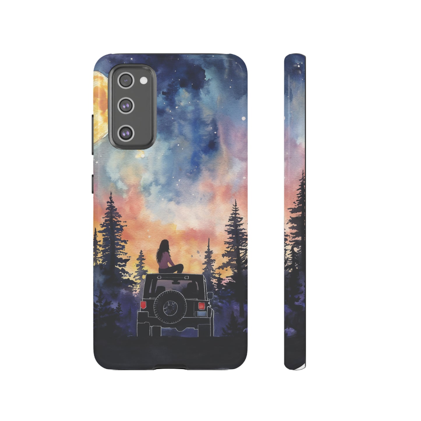 Truck-Girl Stargazer Watercolor Tough Phone Case