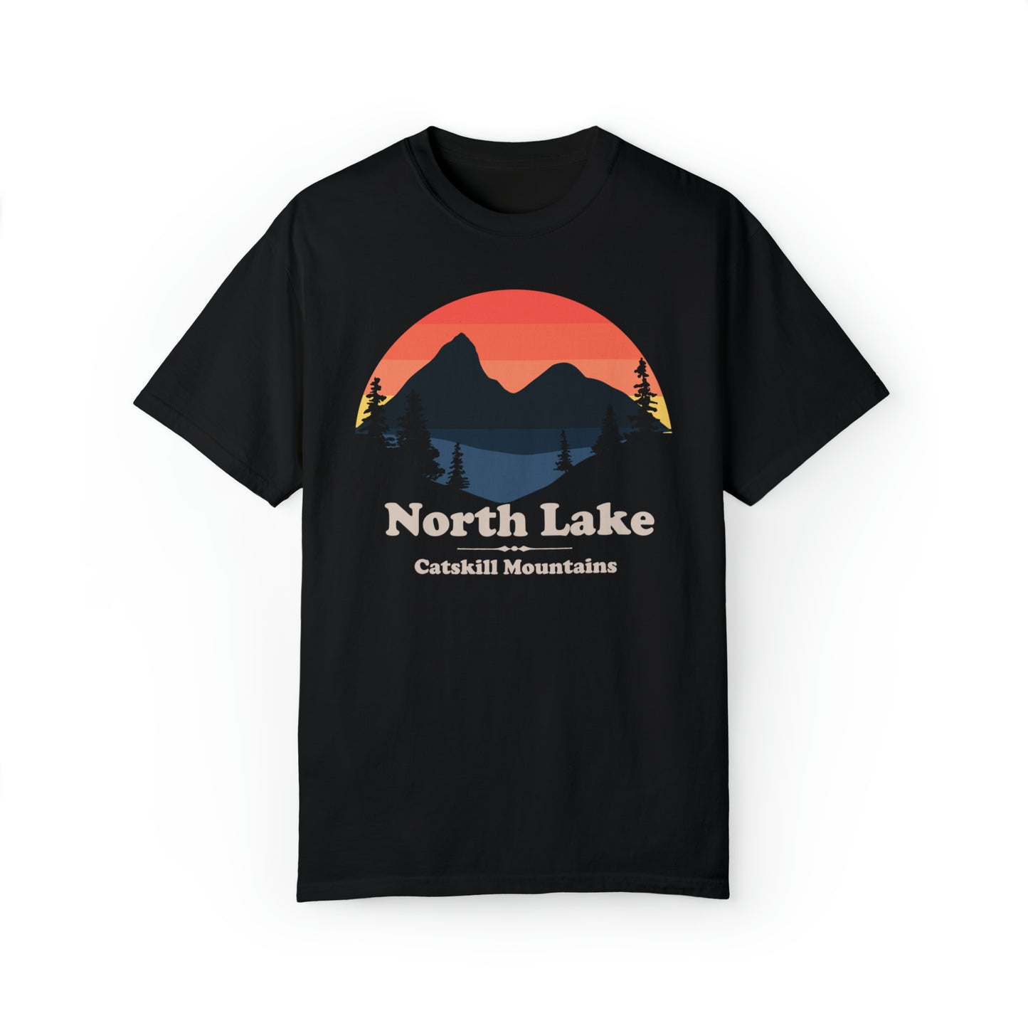 North Lake Catskill Mountains Unisex Garment-Dyed T-shirt