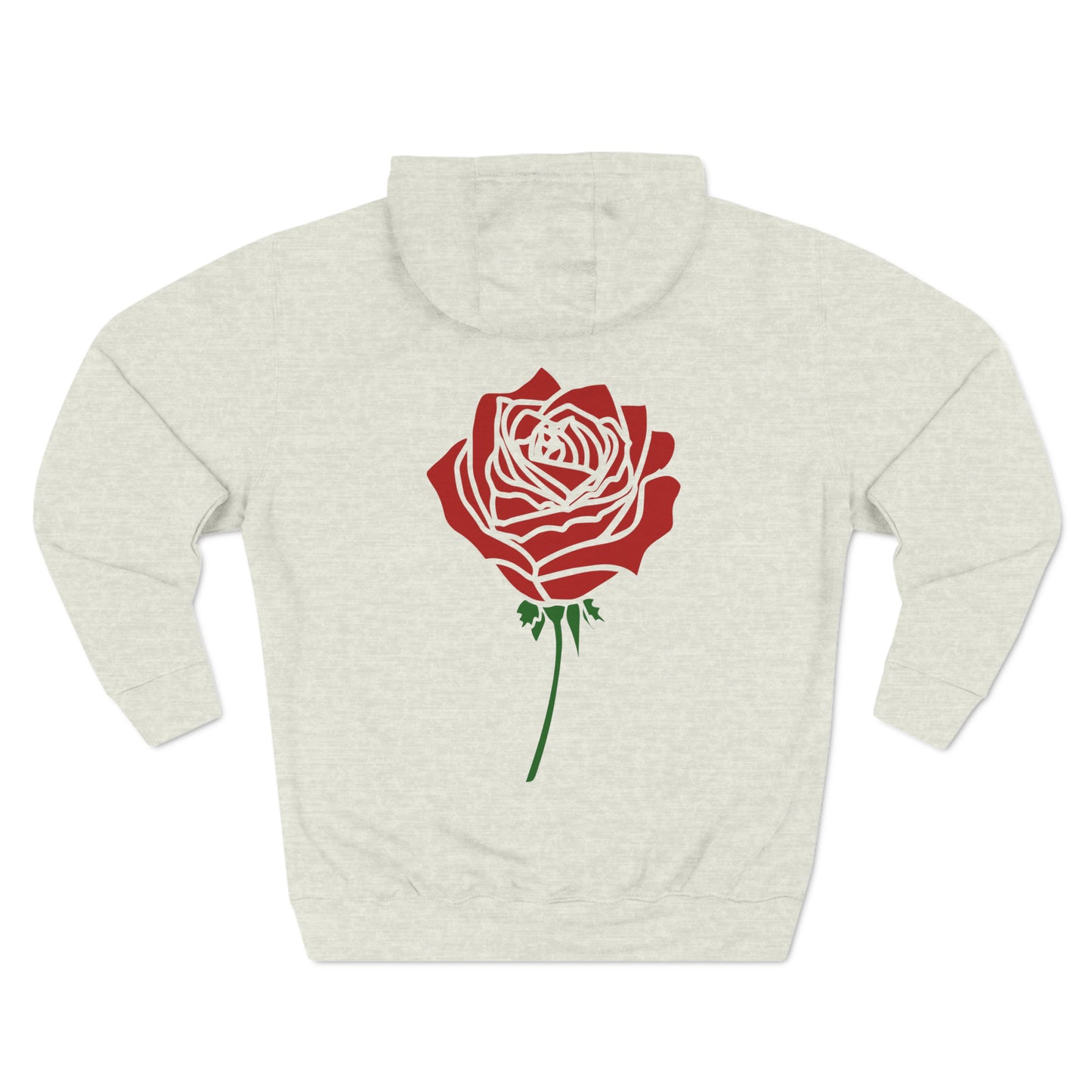 Red Rose Premium Pullover Hoodie