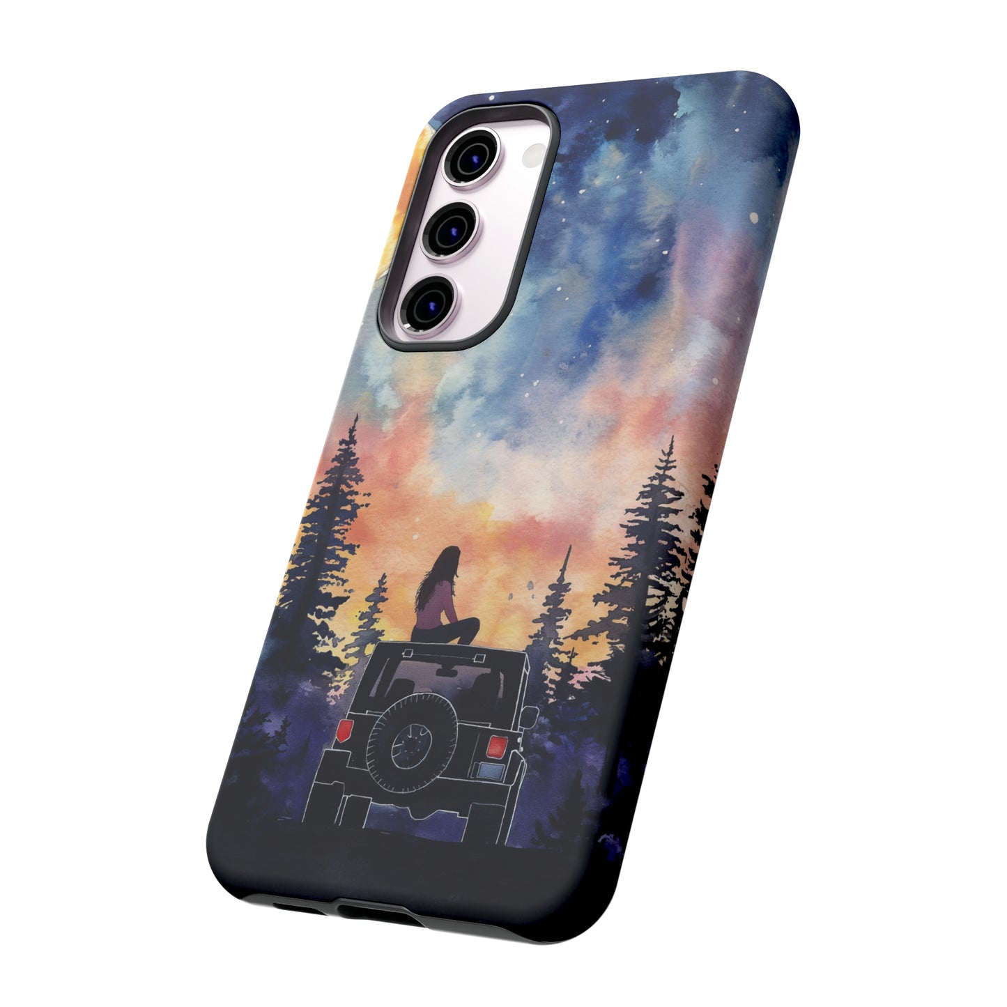 Truck-Girl Stargazer Watercolor Tough Phone Case