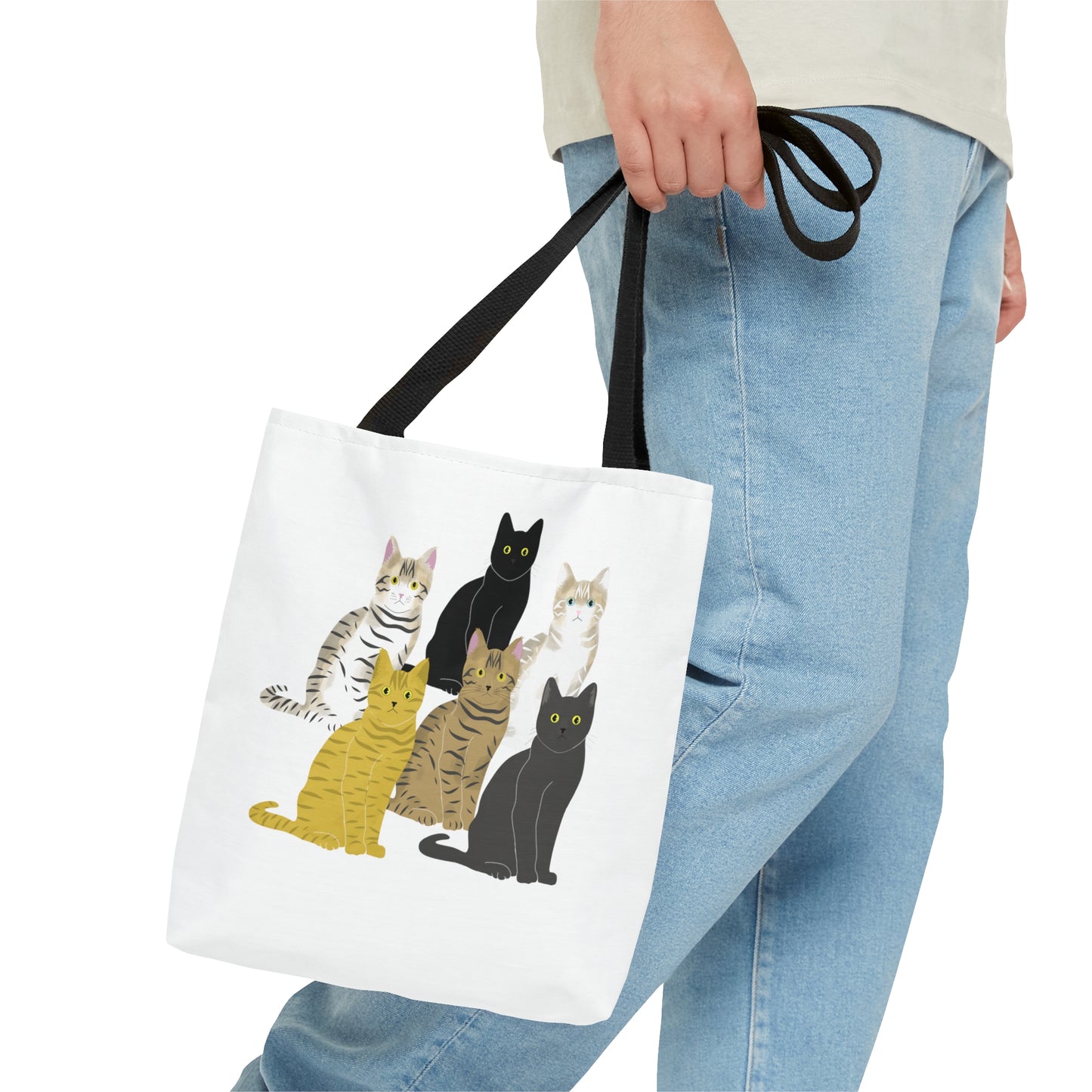 The Cats Crew Printed Art Tote Bag