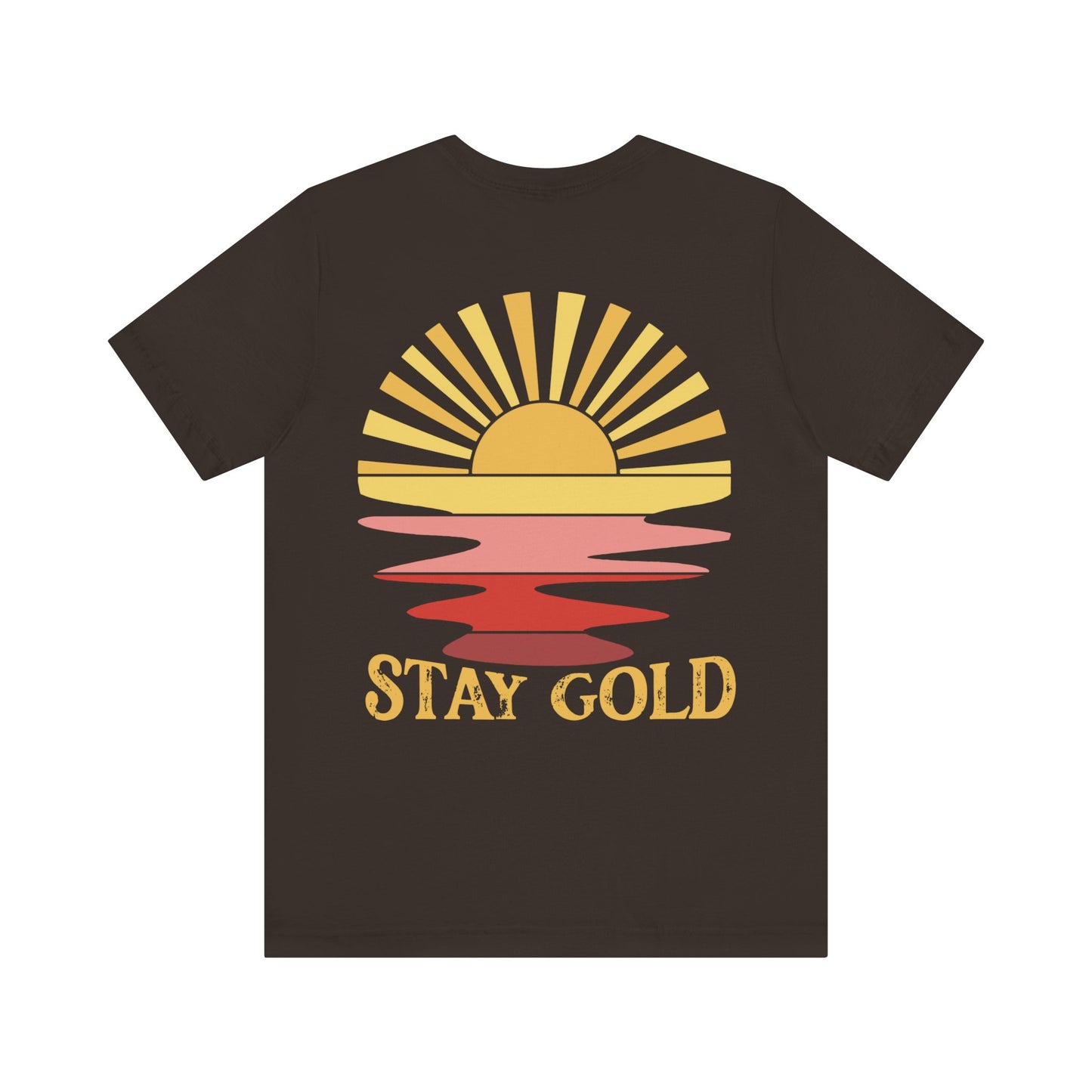 Stay Gold Pink Sunset Unisex Jersey Short Sleeve Tee, Books, outsider, graphic tee, summer