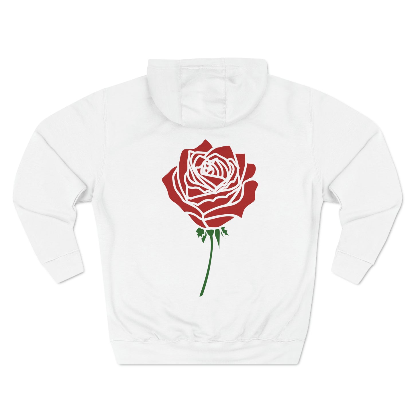 Red Rose Premium Pullover Hoodie