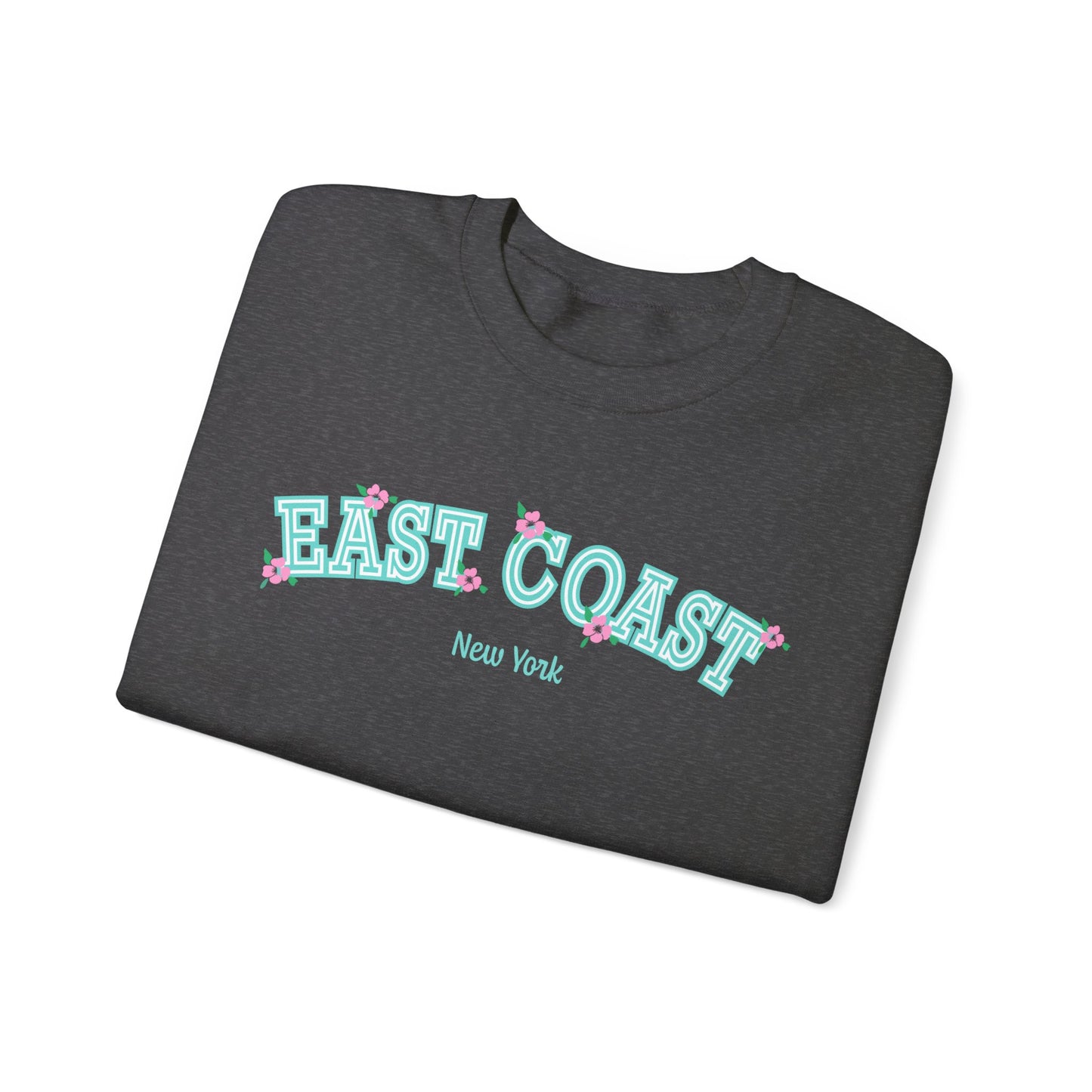 East Coast Crewneck Floral Varsity Sweatshirt