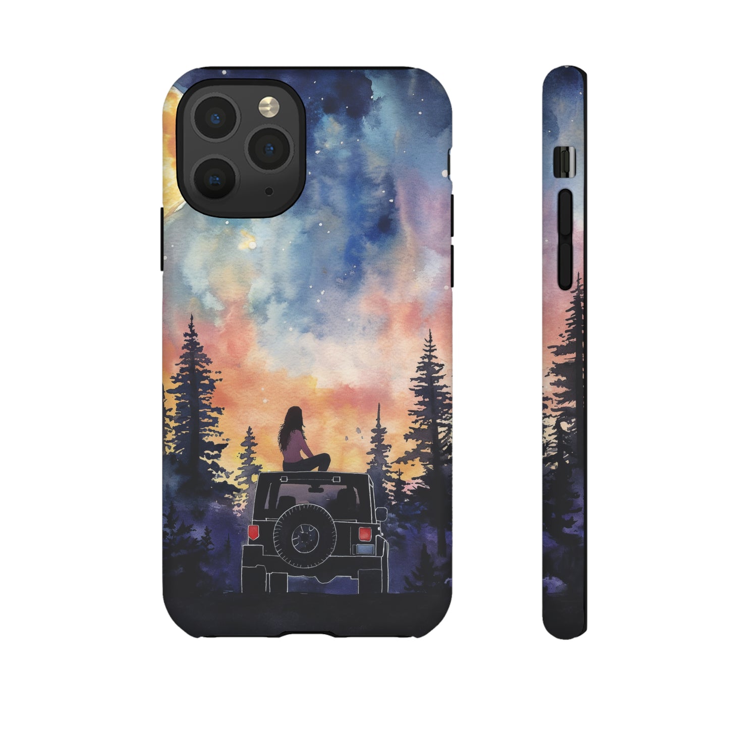 Truck-Girl Stargazer Watercolor Tough Phone Case