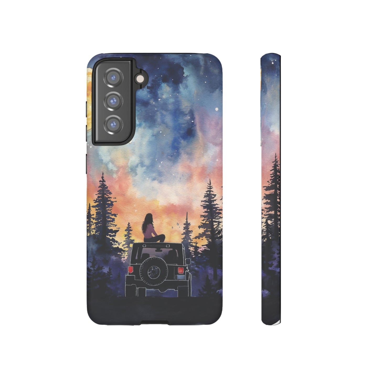 Truck-Girl Stargazer Watercolor Tough Phone Case