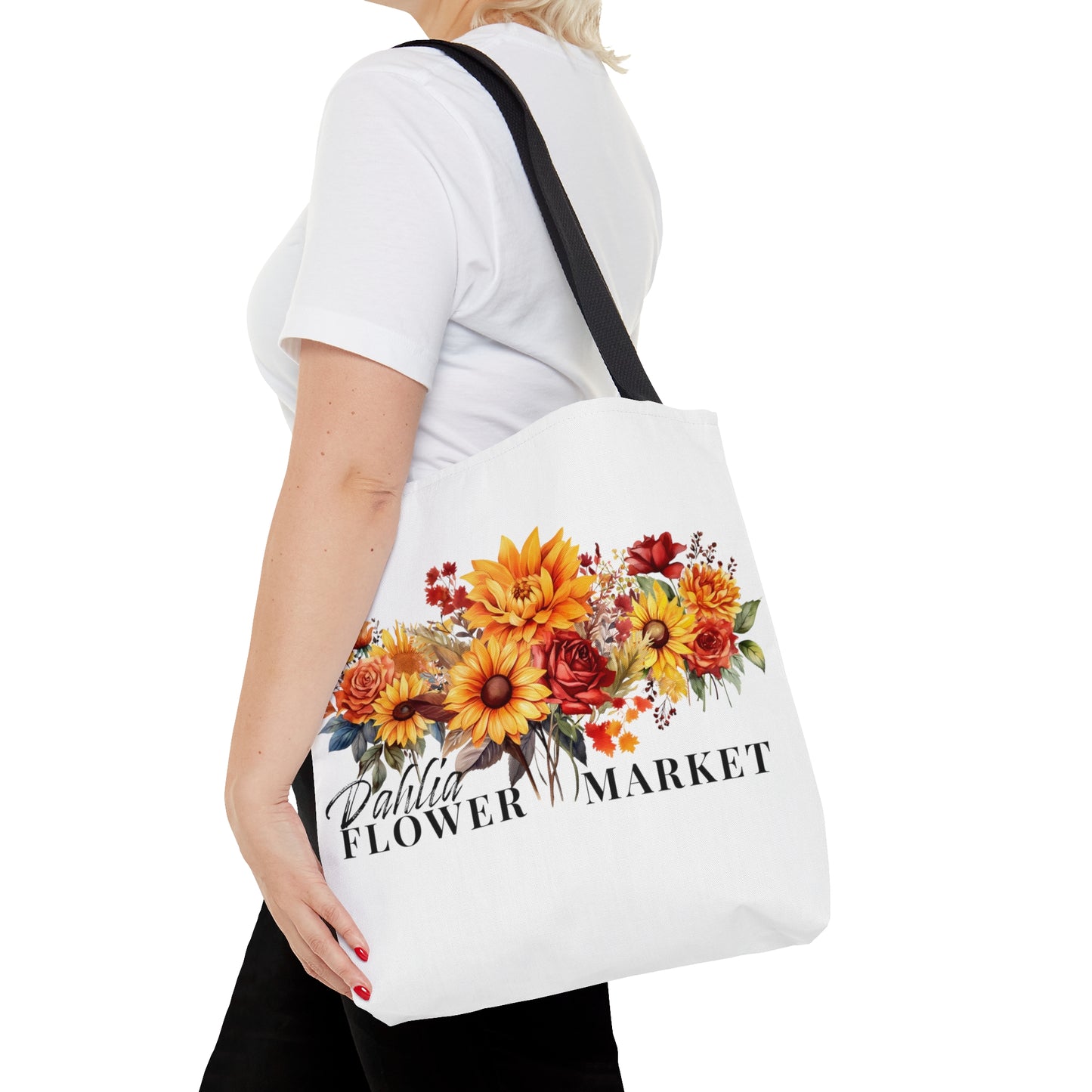 Dahlia Flower Market Tote Bag