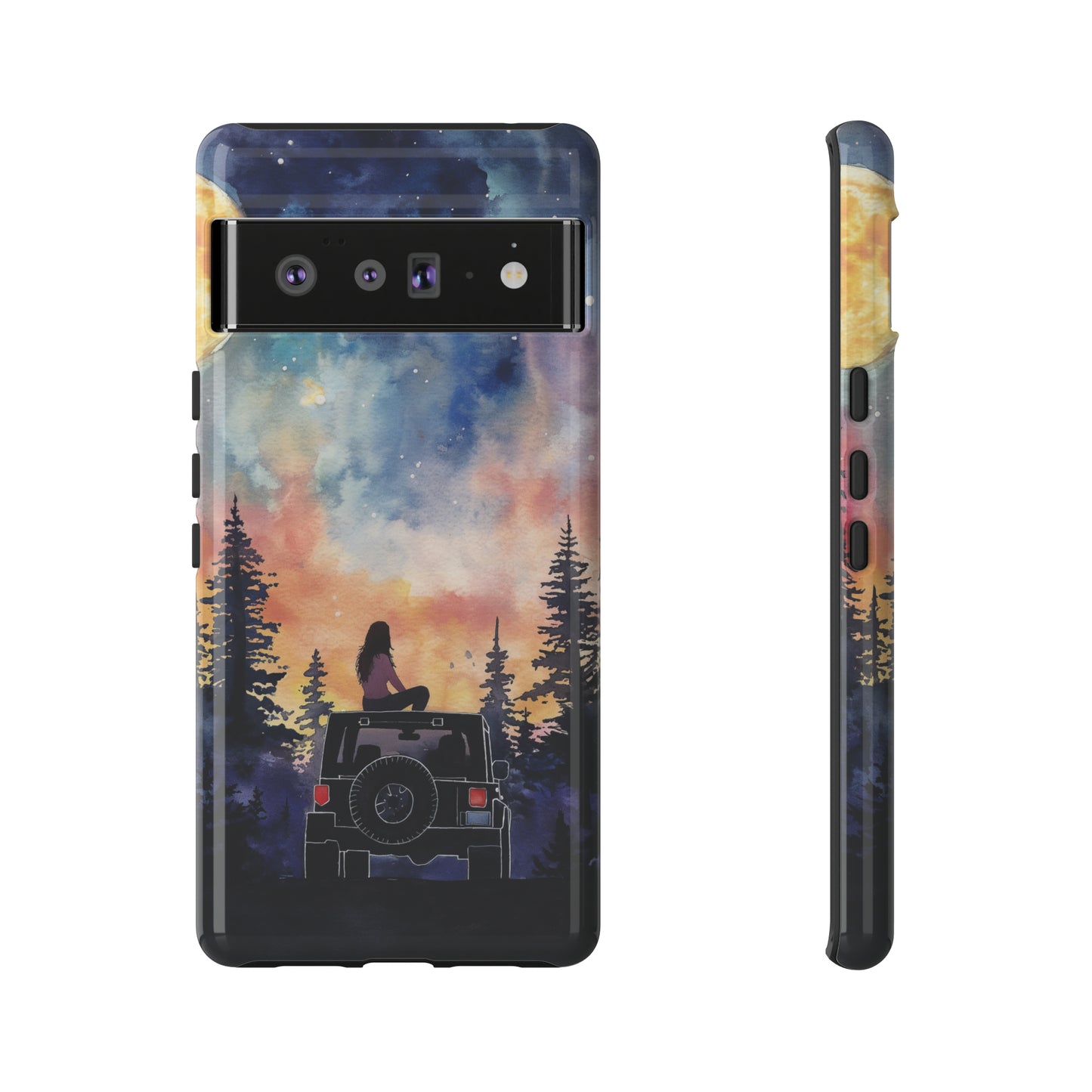 Truck-Girl Stargazer Watercolor Tough Phone Case