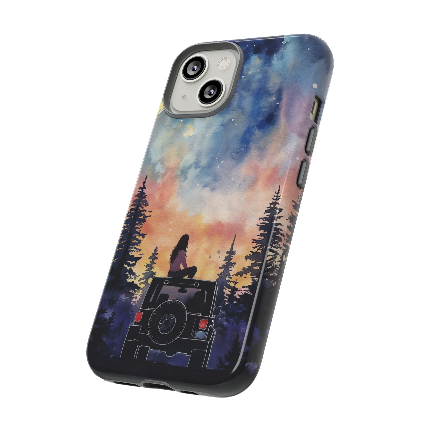 Truck-Girl Stargazer Watercolor Tough Phone Case