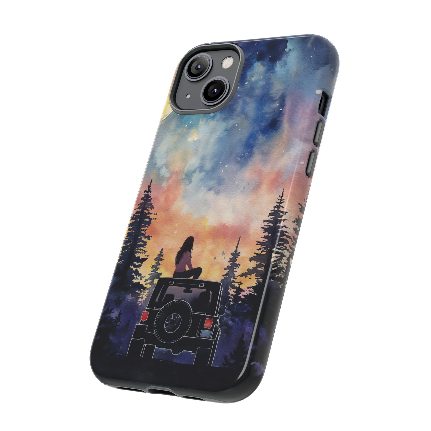 Truck-Girl Stargazer Watercolor Tough Phone Case