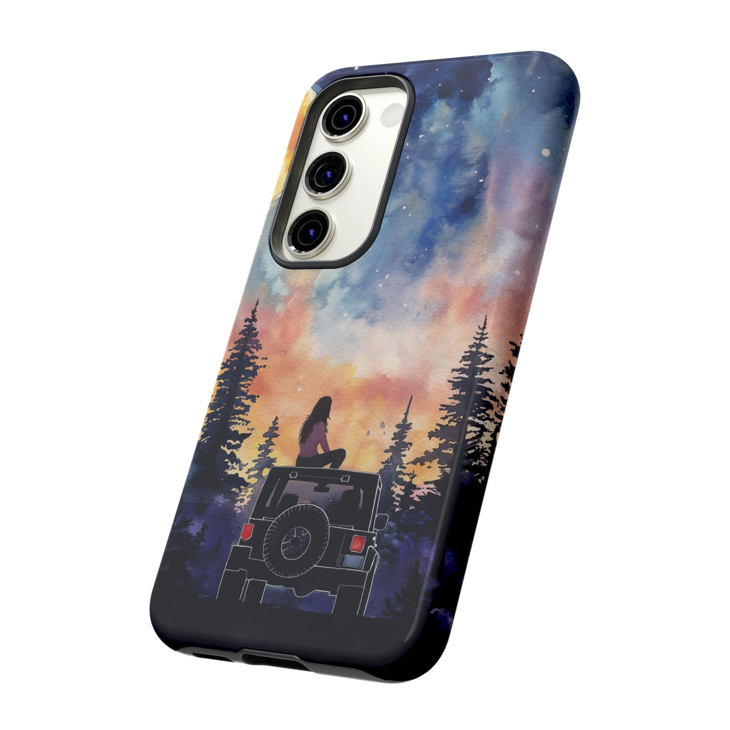 Truck-Girl Stargazer Watercolor Tough Phone Case