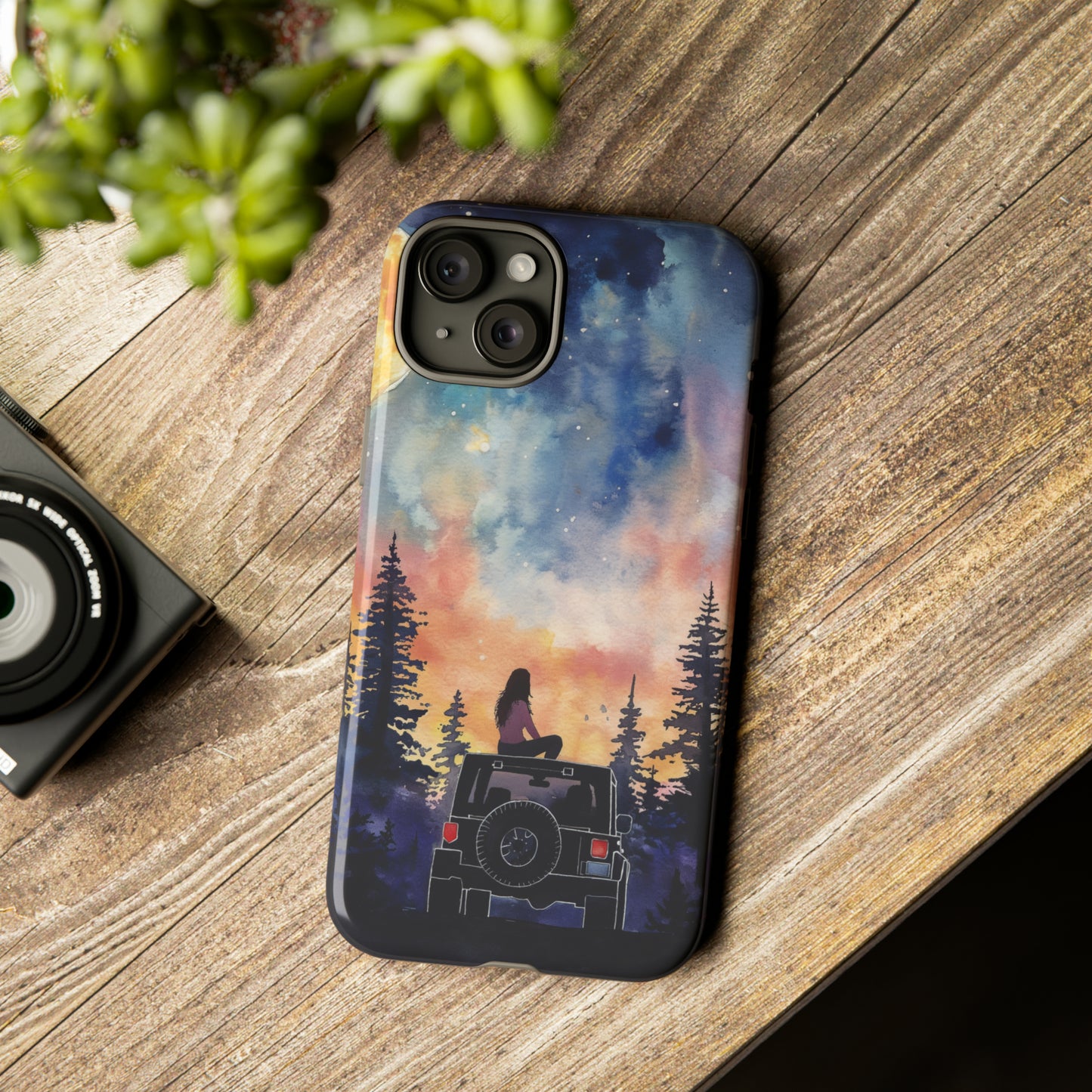 Truck-Girl Stargazer Watercolor Tough Phone Case