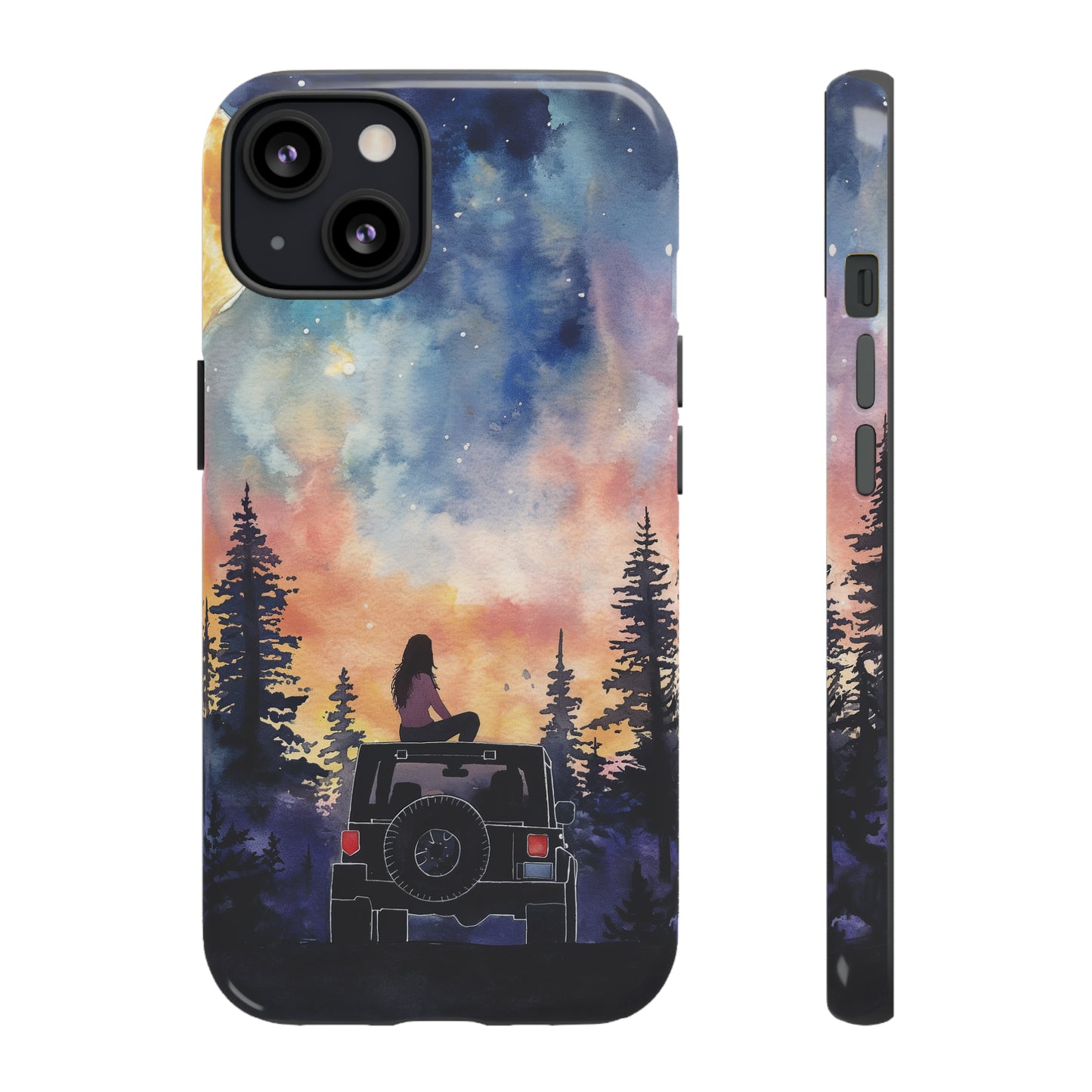 Truck-Girl Stargazer Watercolor Tough Phone Case