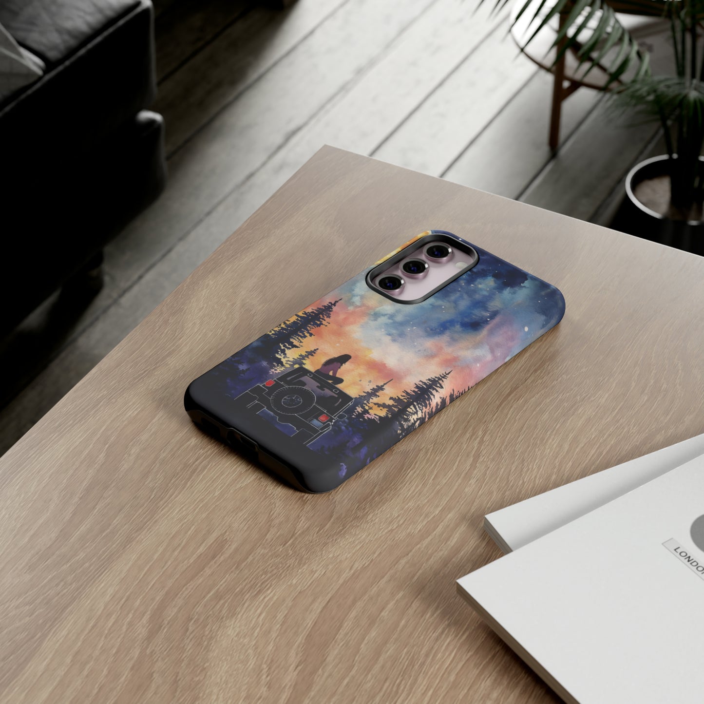 Truck-Girl Stargazer Watercolor Tough Phone Case