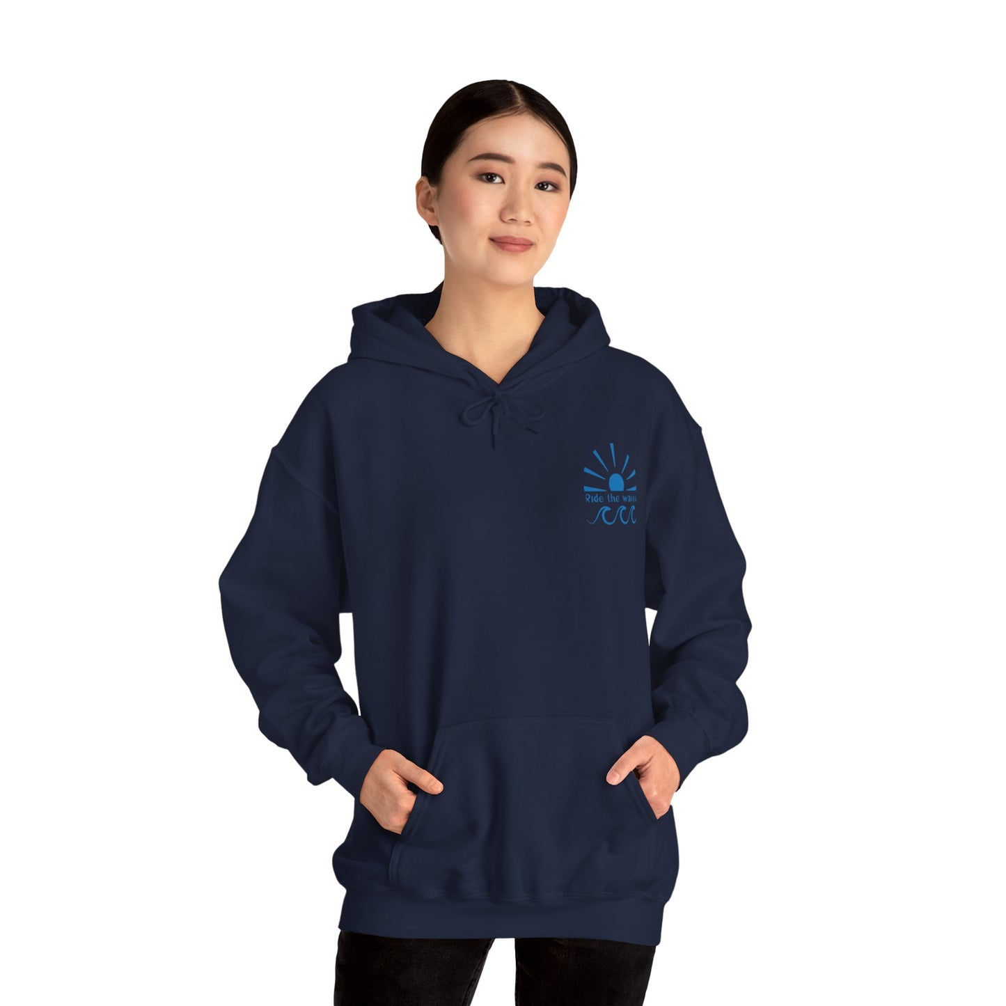 Ocean Blue Waves Unisex Hoodie Sweatshirt