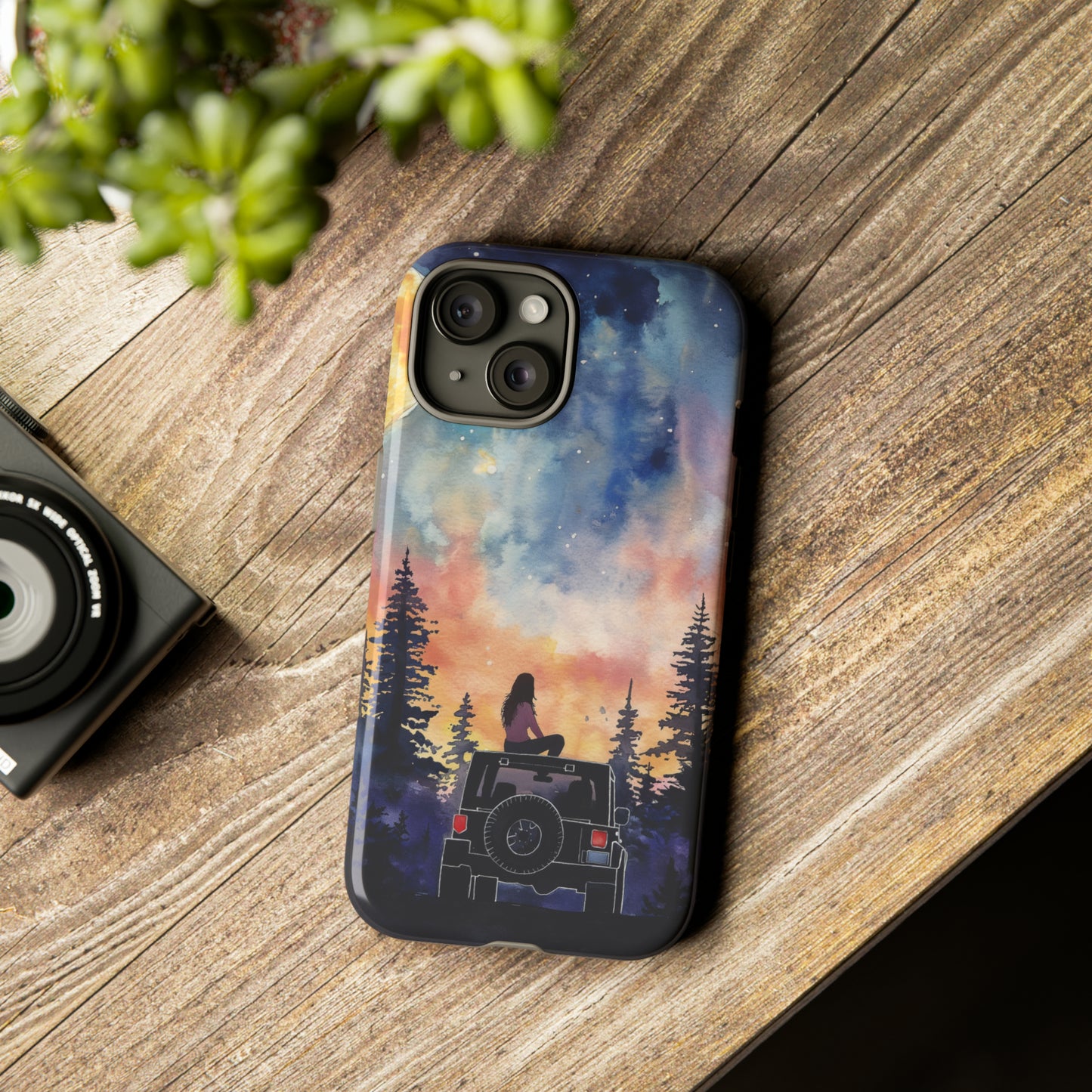 Truck-Girl Stargazer Watercolor Tough Phone Case