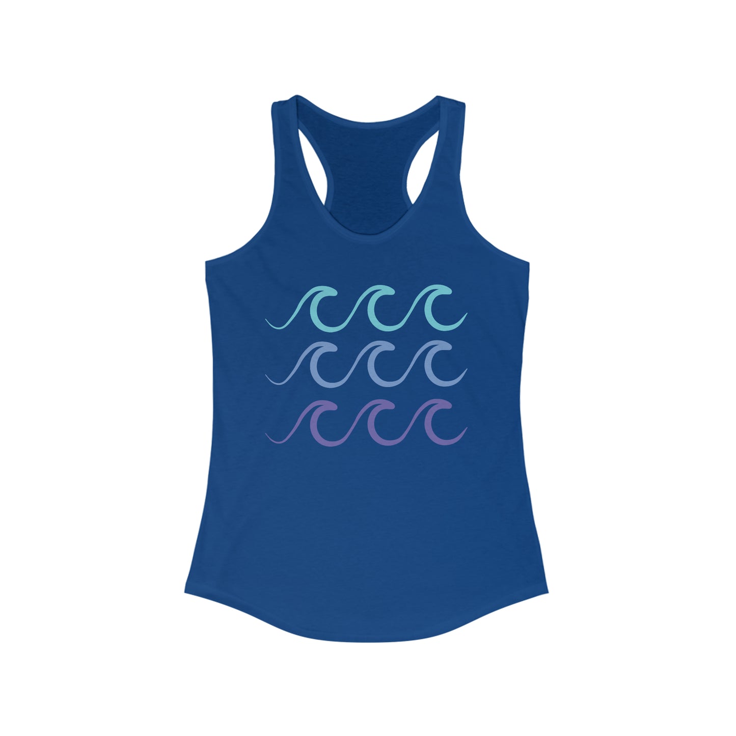 Ocean Waves Women's Racerback Tank-Top