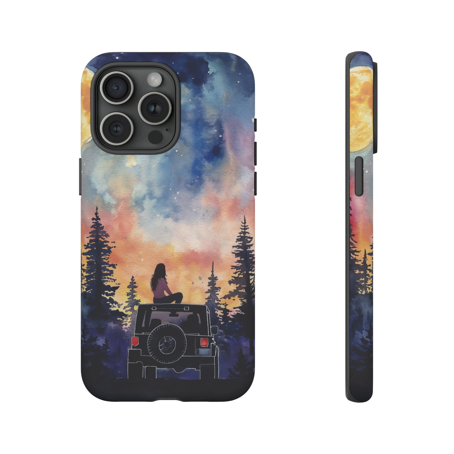 Truck-Girl Stargazer Watercolor Tough Phone Case