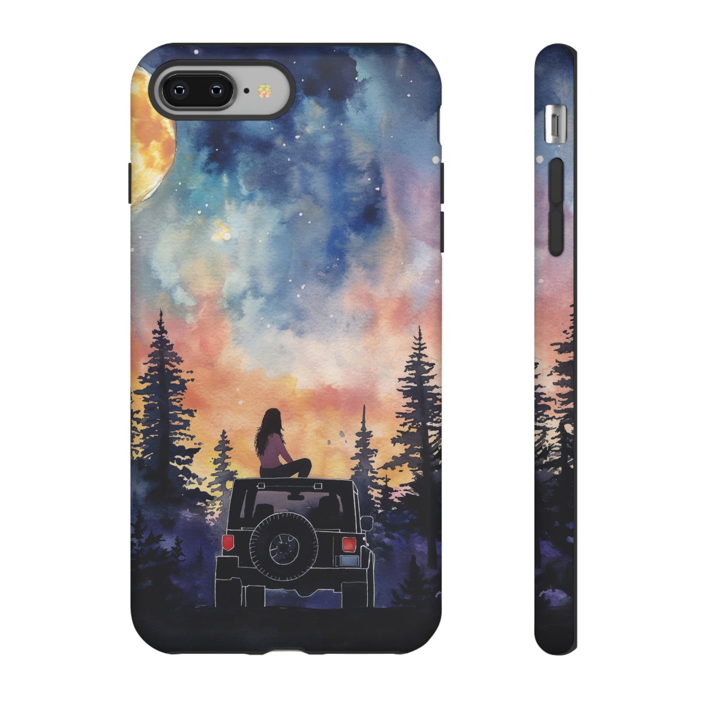 Truck-Girl Stargazer Watercolor Tough Phone Case