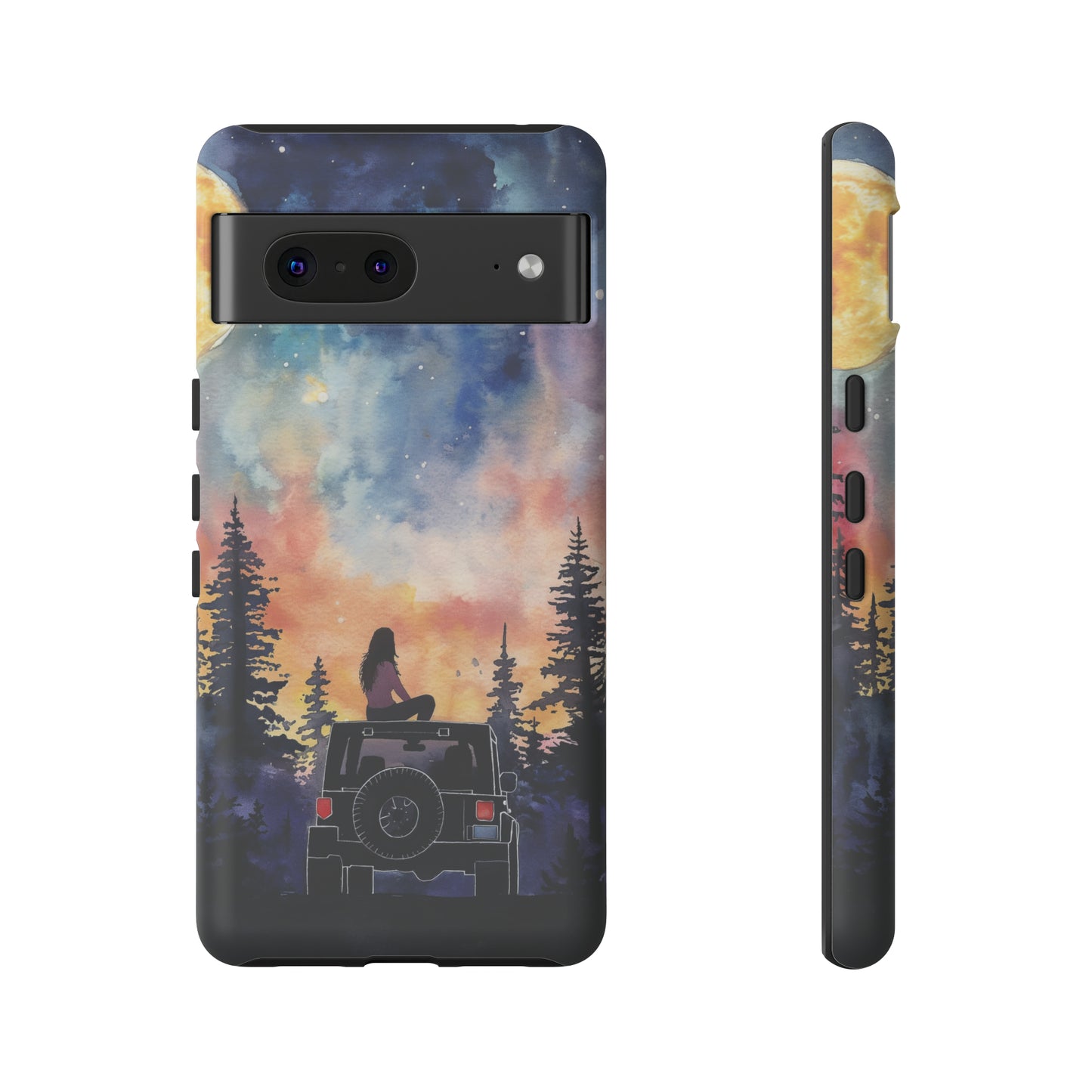 Truck-Girl Stargazer Watercolor Tough Phone Case