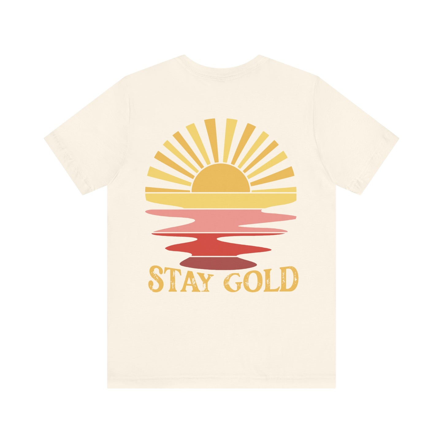 Stay Gold Pink Sunset Unisex Jersey Short Sleeve Tee, Books, outsider, graphic tee, summer