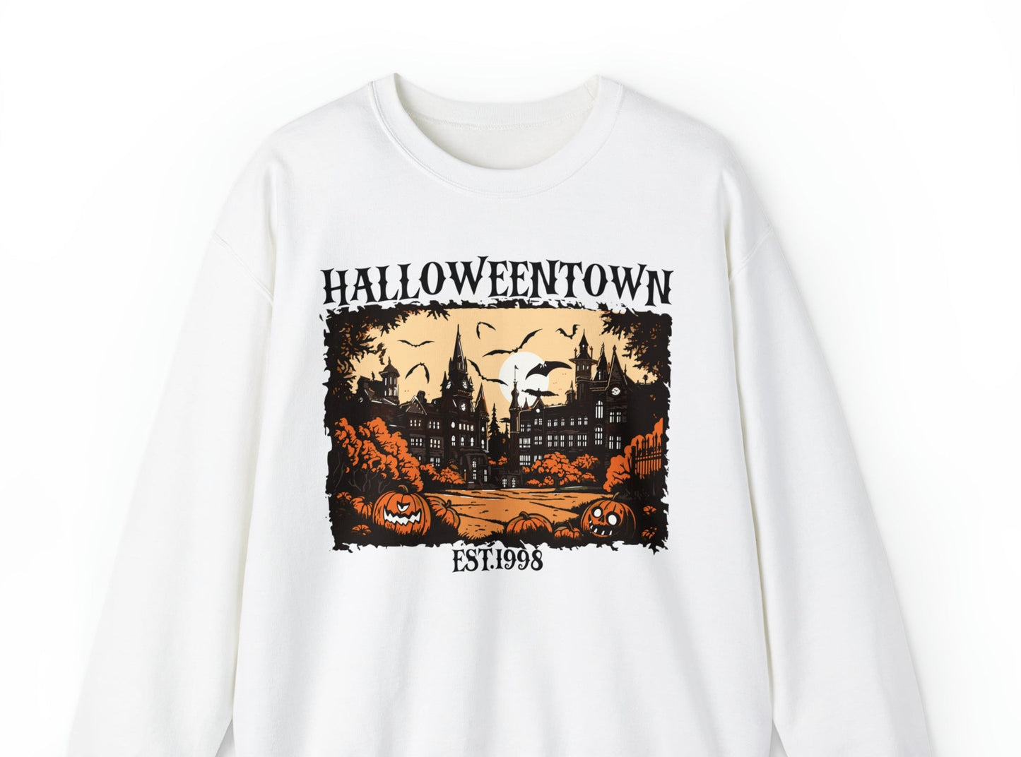 Vintage Halloween Halloweentown Graphic Crewneck Sweatshirt, Cult Classic Vintage TV Shirt