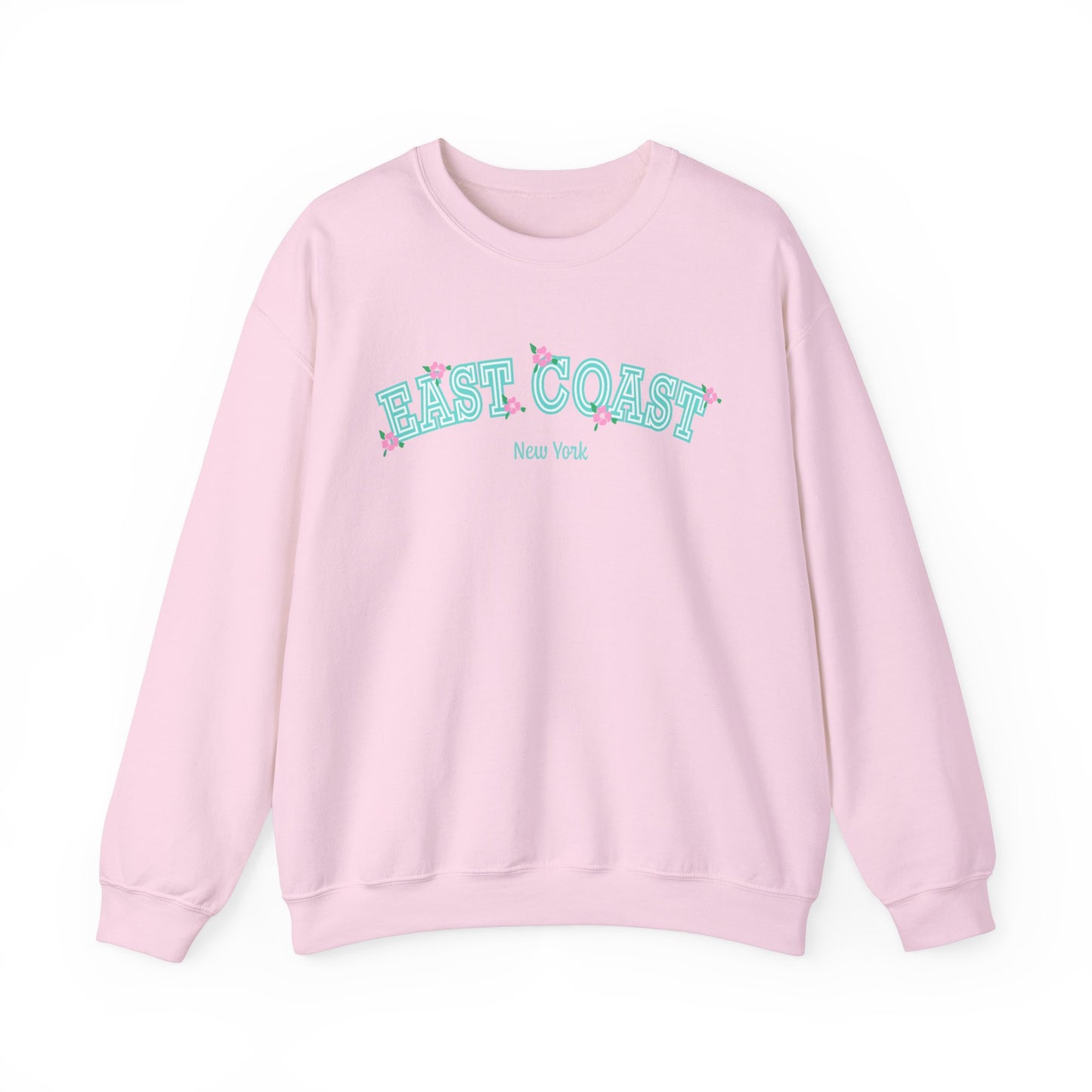 East Coast Crewneck Floral Varsity Sweatshirt