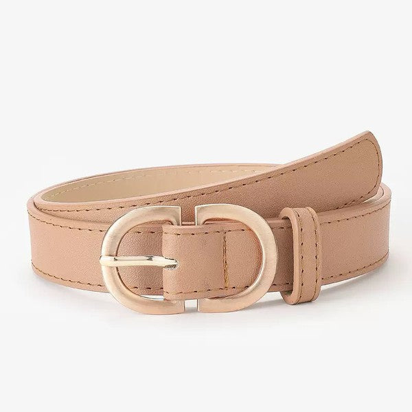 Vegan Leather D-Ring Belt