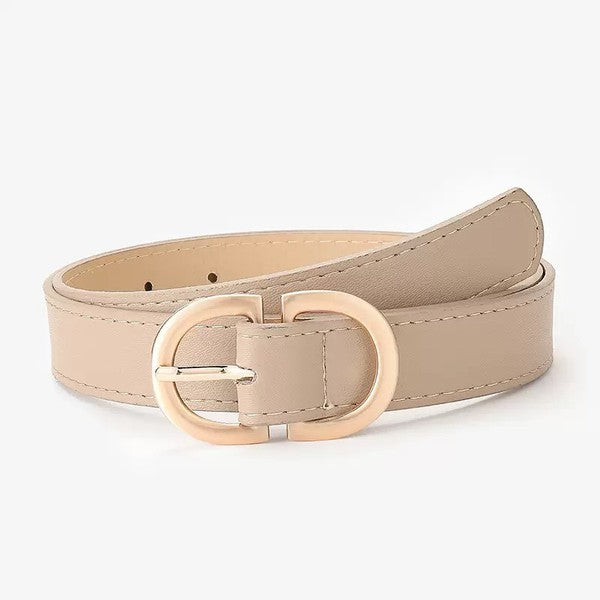 Vegan Leather D-Ring Belt