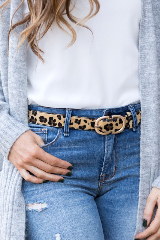 Vegan Leather D-Ring Belt