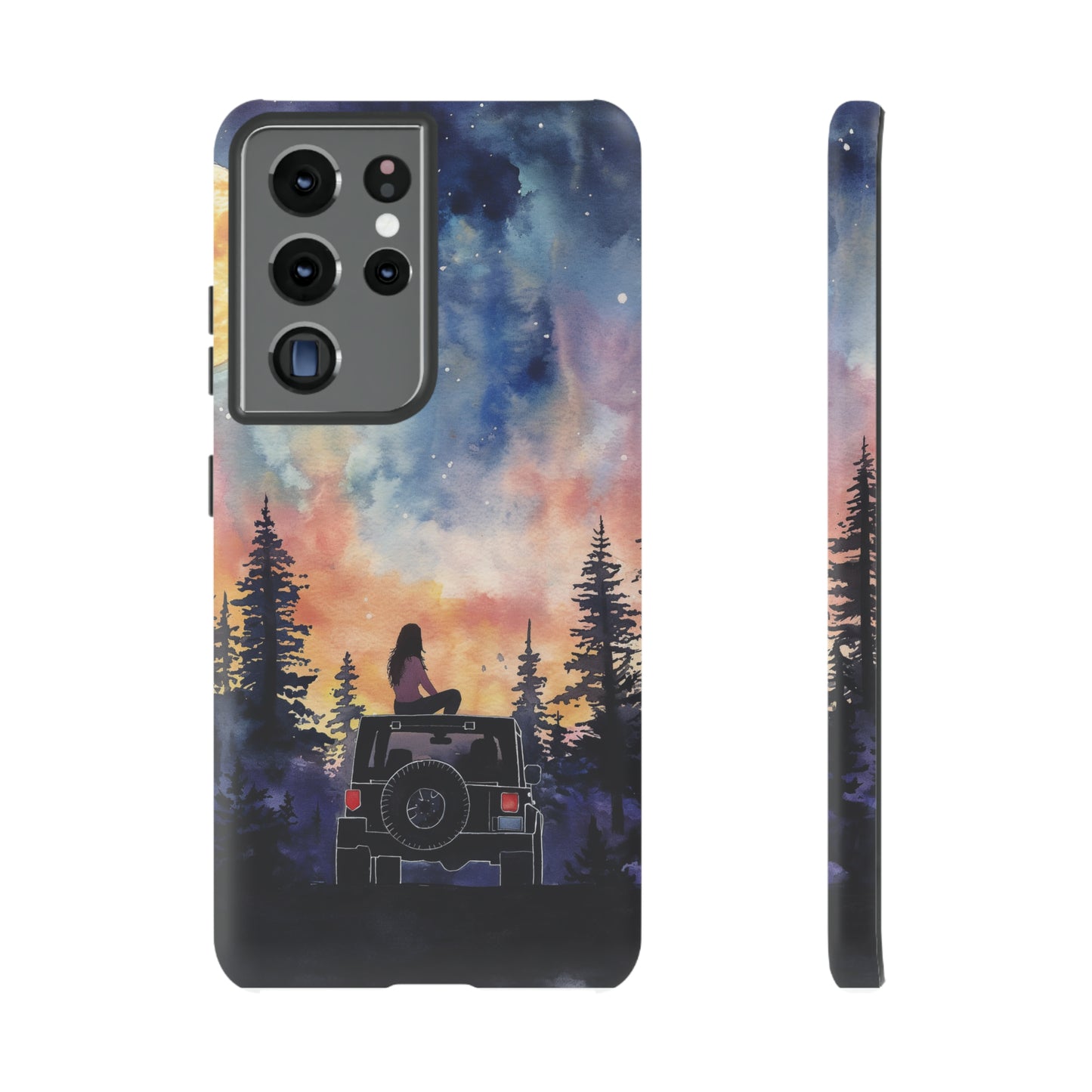 Truck-Girl Stargazer Watercolor Tough Phone Case